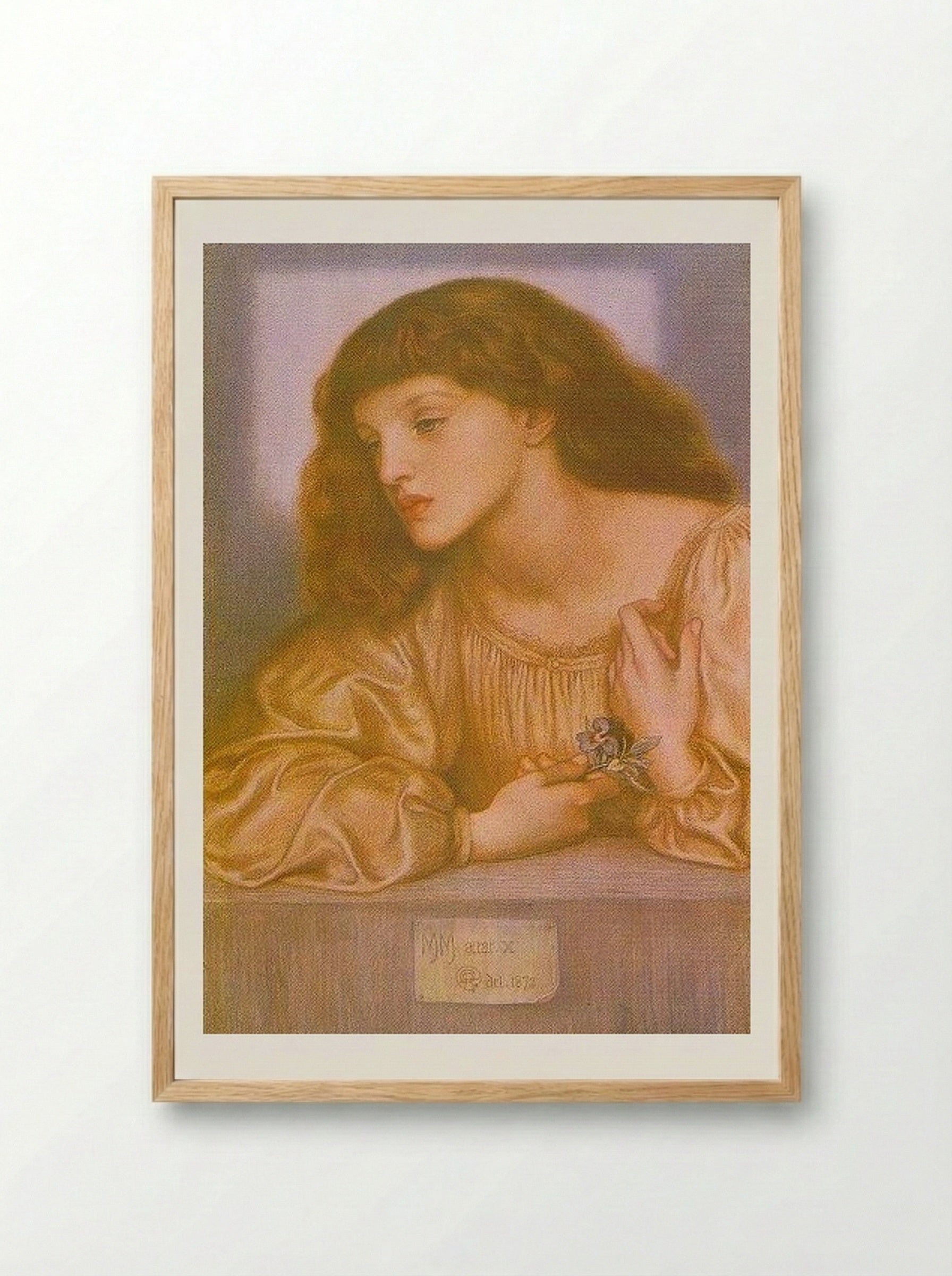 May Morris - Dante Gabriel Rossetti - Framed Print Wood