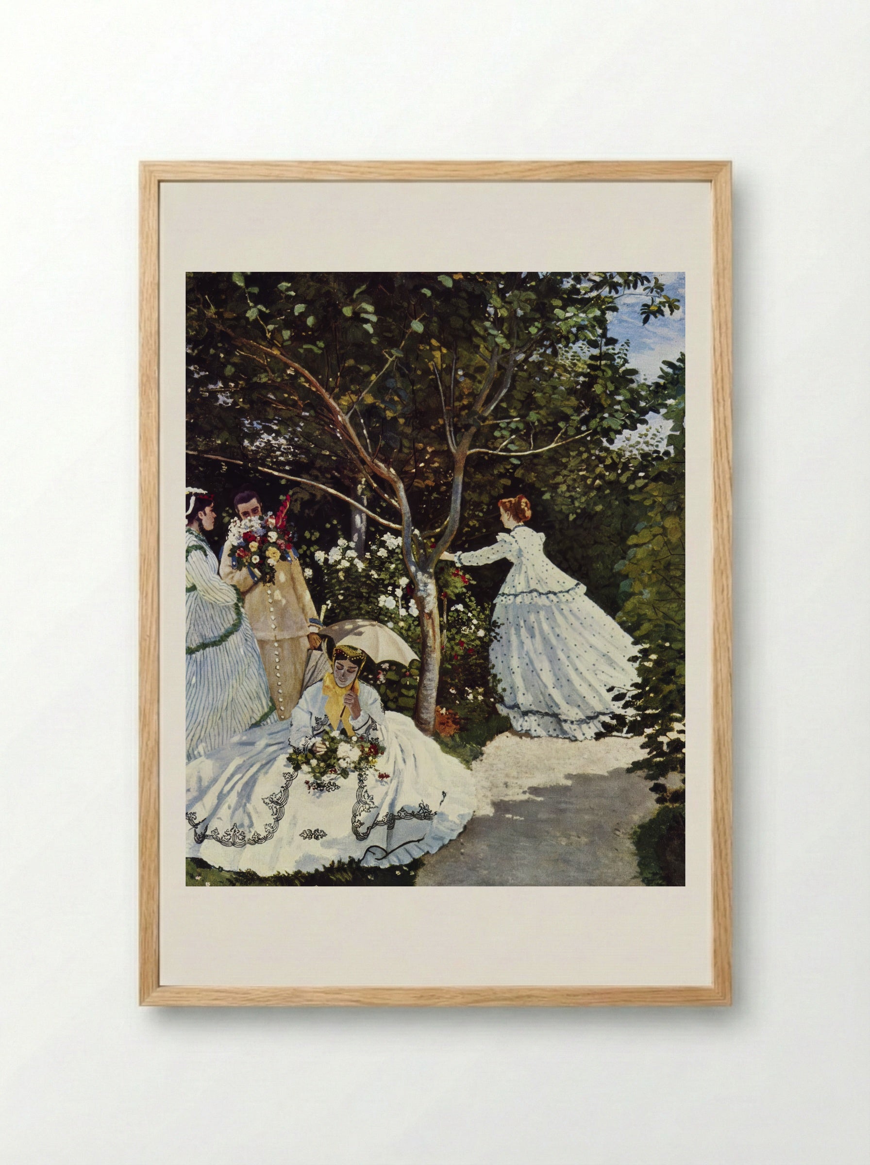 Women in the Garden - Claude Monet - Framed Print Wood