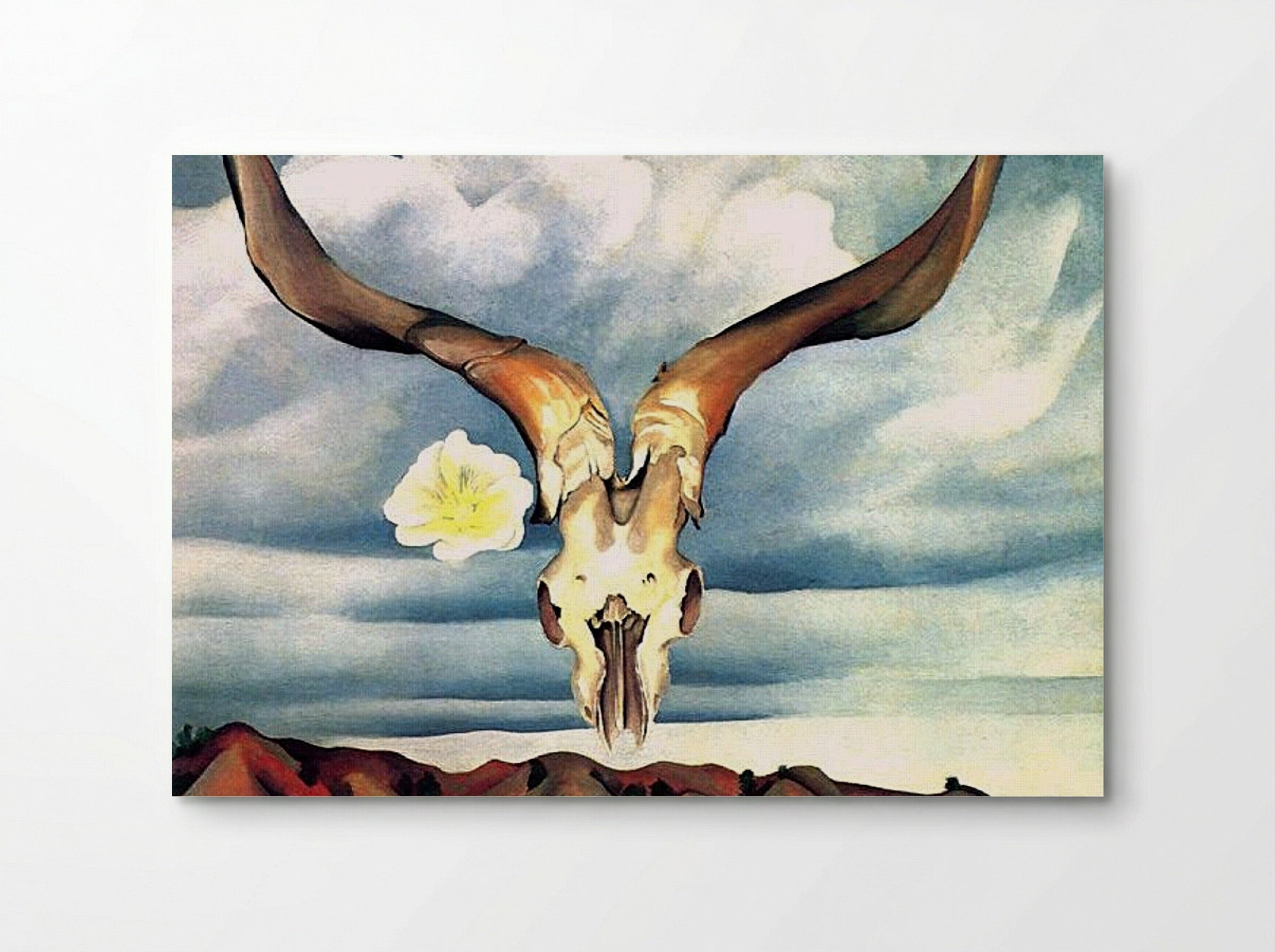 Ram's Head, White Hollyhock, Hills - Georgia O'Keeffe - Poster