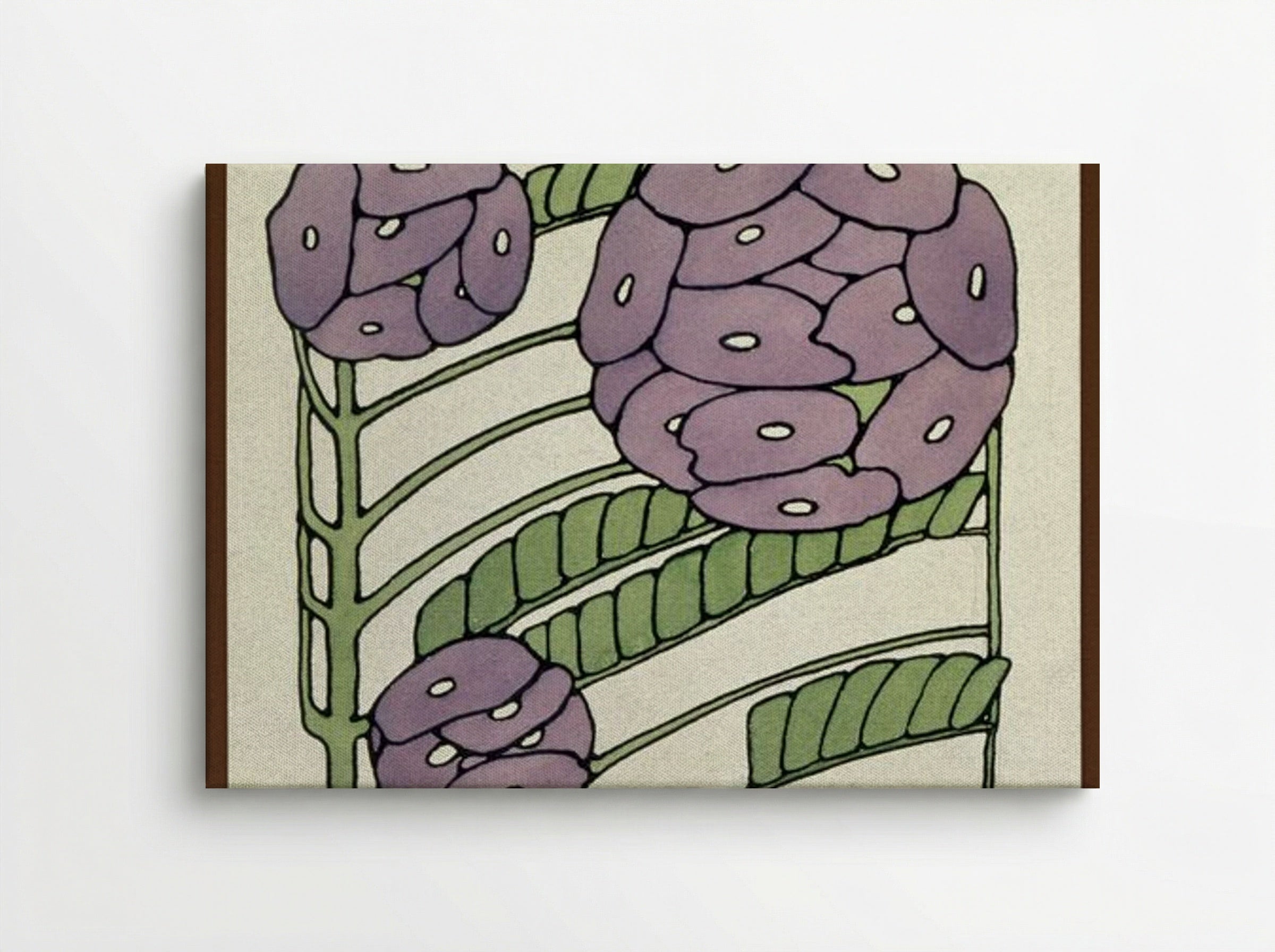 Purple Stylized Floral - Hannah Borger Overbeck - Canvas