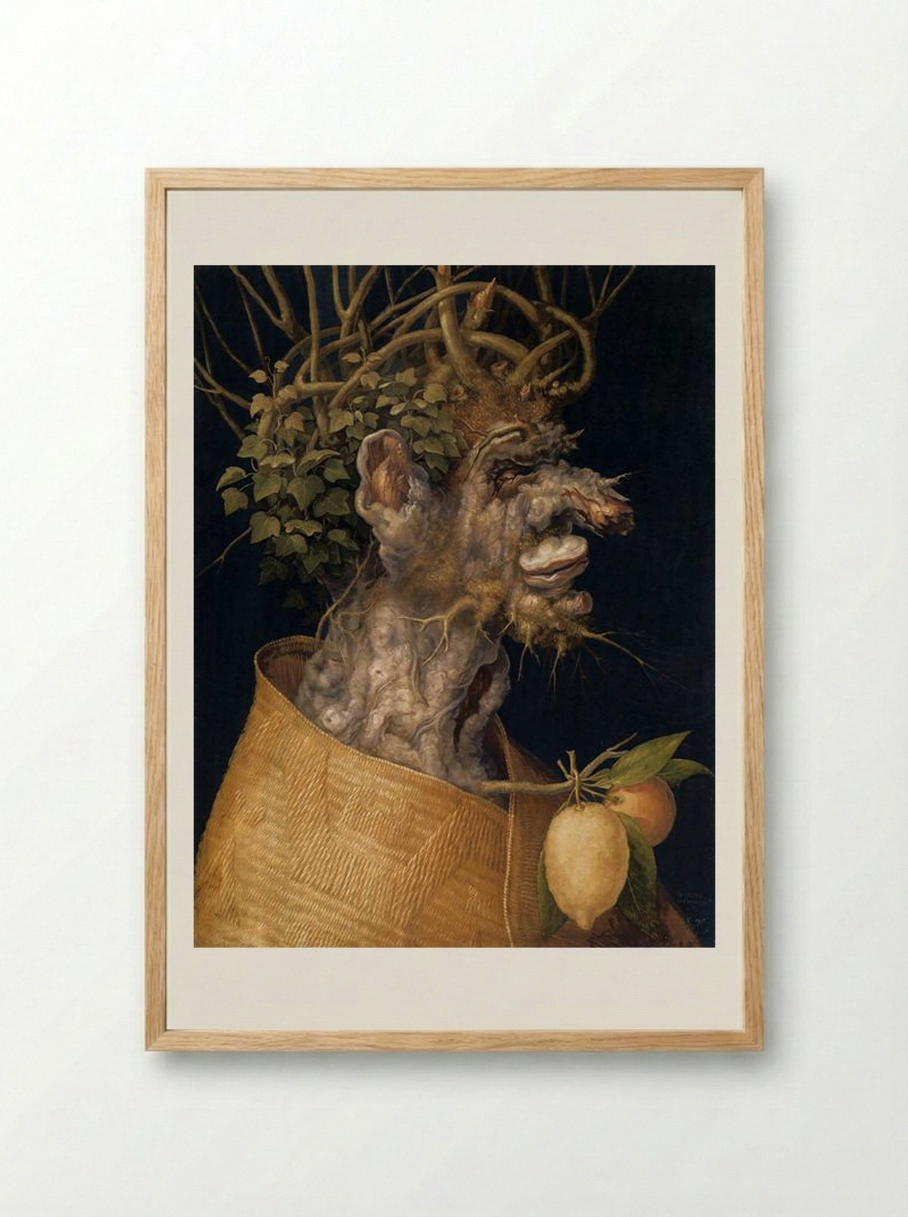 Winter - Giuseppe Arcimboldo - Framed Print Wood