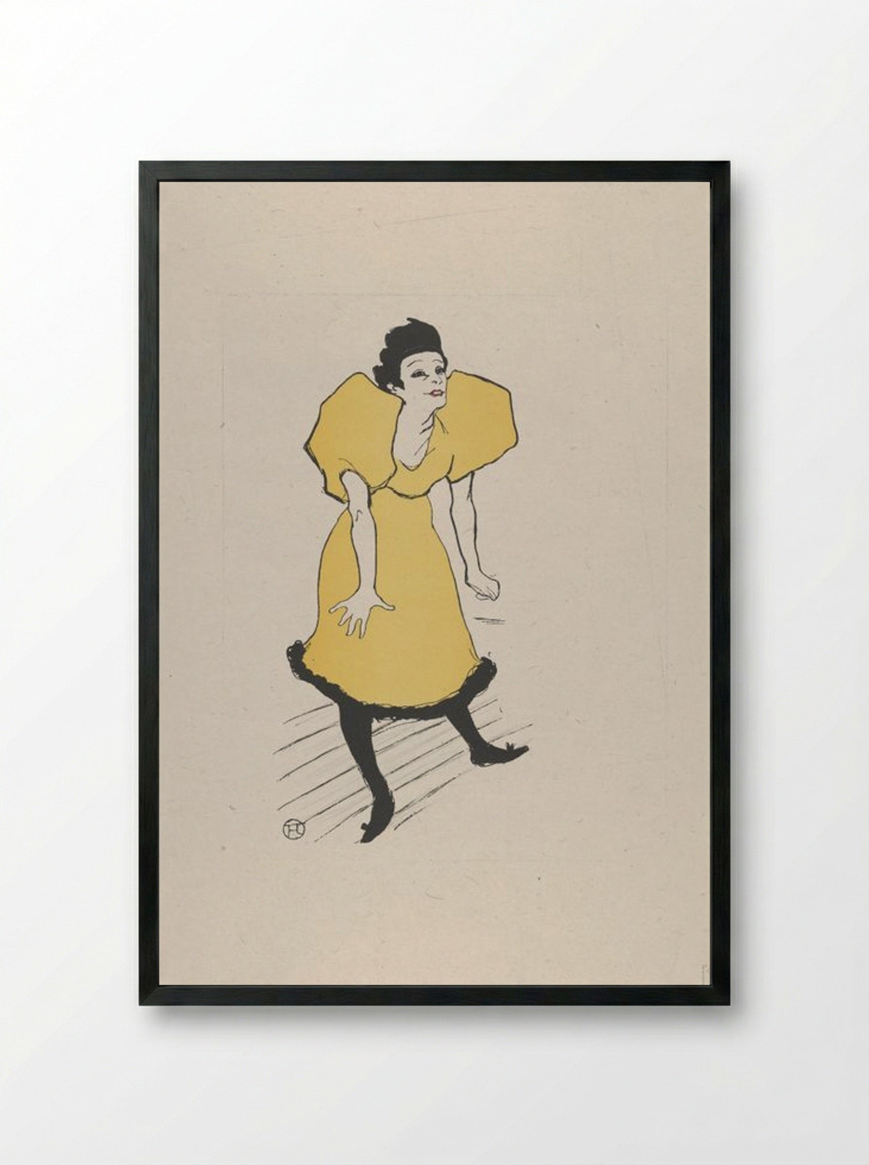 Polaire - Henri de Toulouse-Lautrec - Framed Print Black