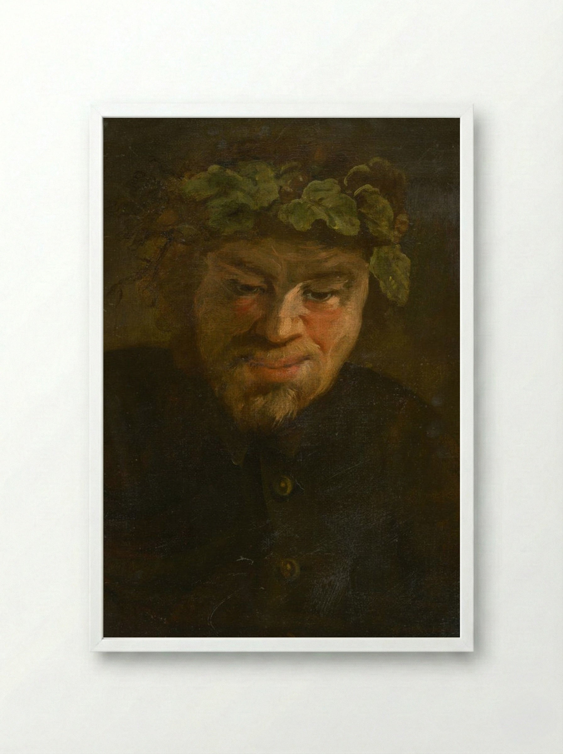 Bacchus - Peter Paul Rubens - Framed Print White