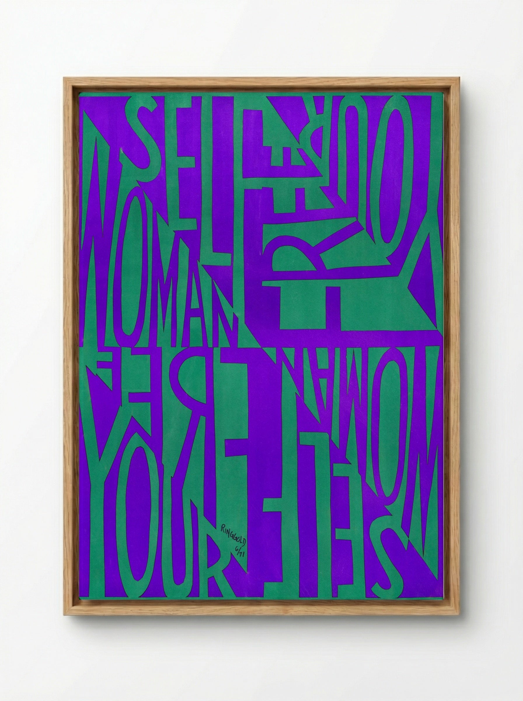 Free Woman, Free Yourself - Faith Ringgold - Framed Canvas Wood