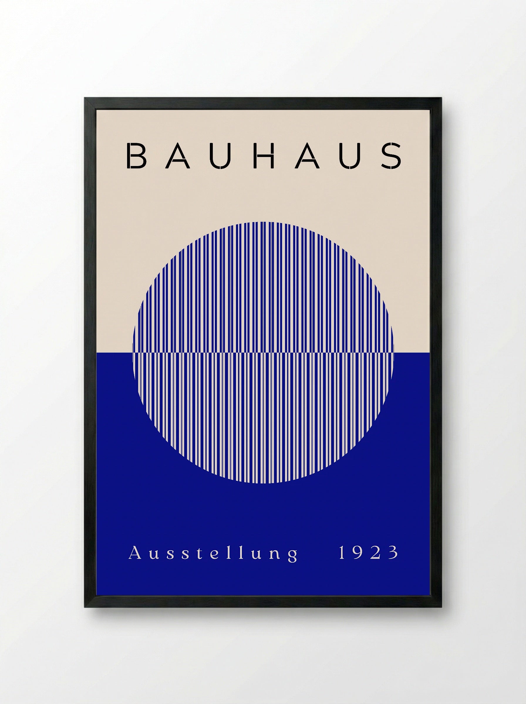 Bauhaus Blue Half-Sphere - 1923 Exhibition Poster