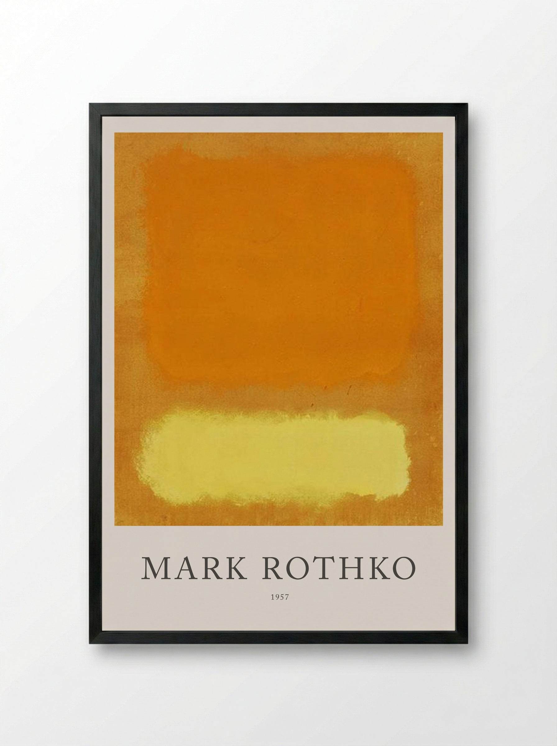 Untitled (Orange and Yellow) - Mark Rothko - Framed Print Black
