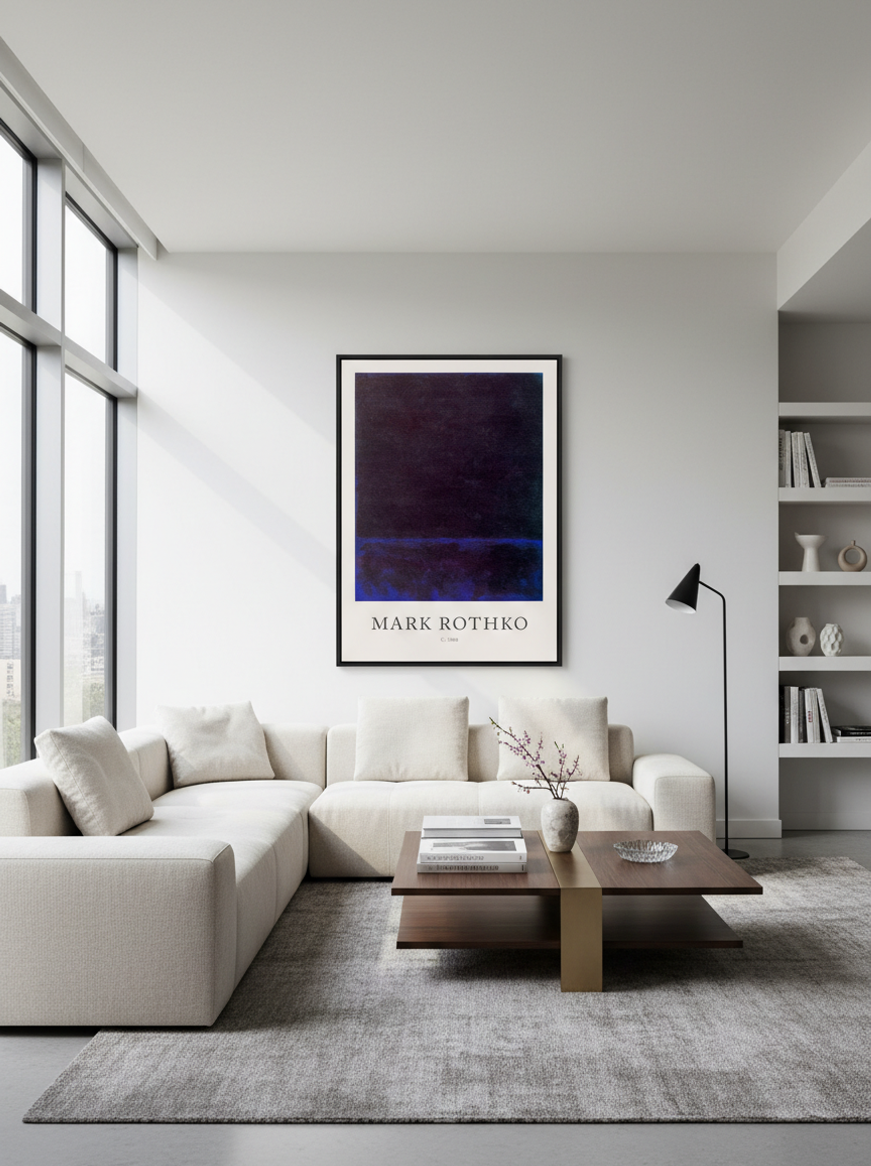 Untitled (Dark Blue Band, c. 1968) - Mark Rothko - Lifestyle