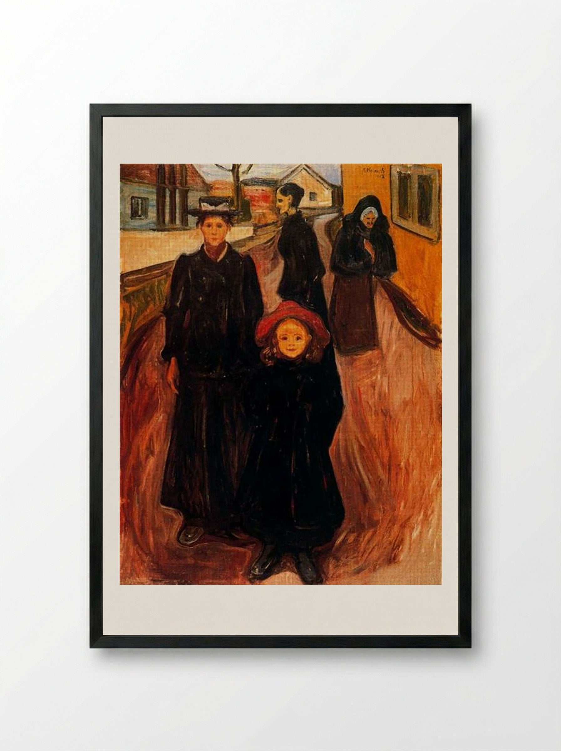 The Four Ages of Life - Edvard Munch - Framed Print Black