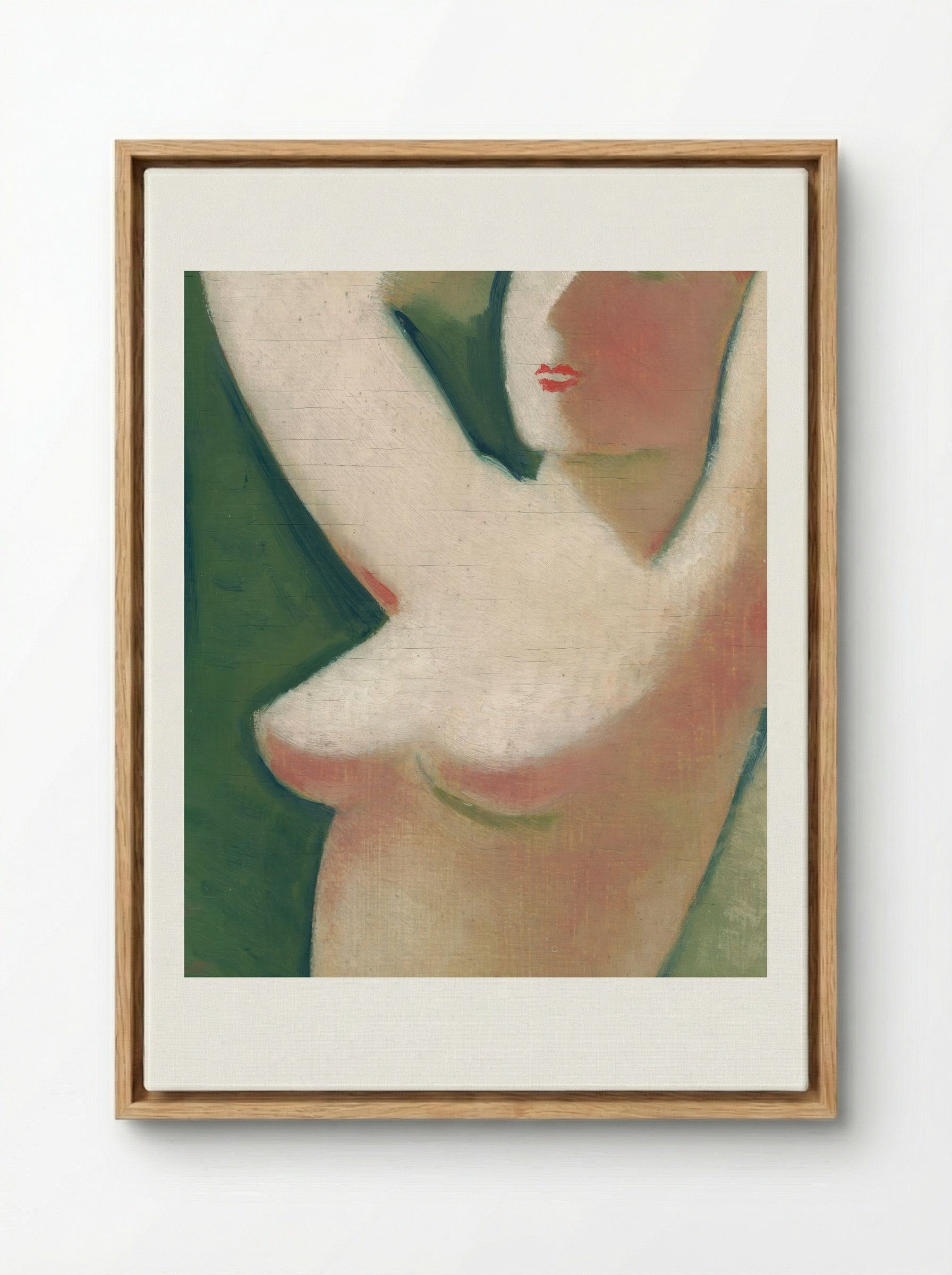 In Front of the Mirror - Mikuláš Galanda - Framed Canvas Wood