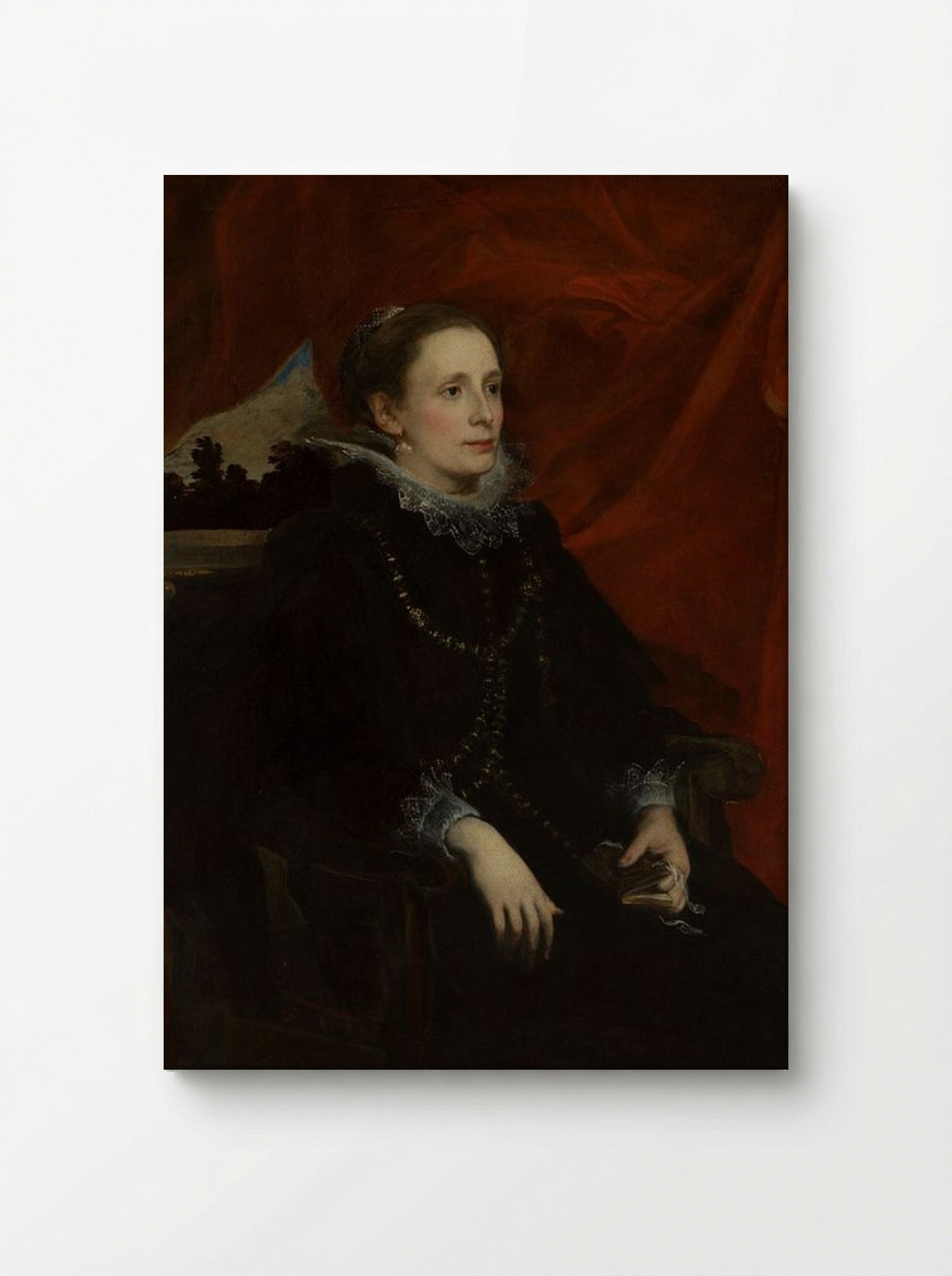 Portrait of a Woman, Called the Marchesa Durazzo - Anthony van Dyck - Canvas