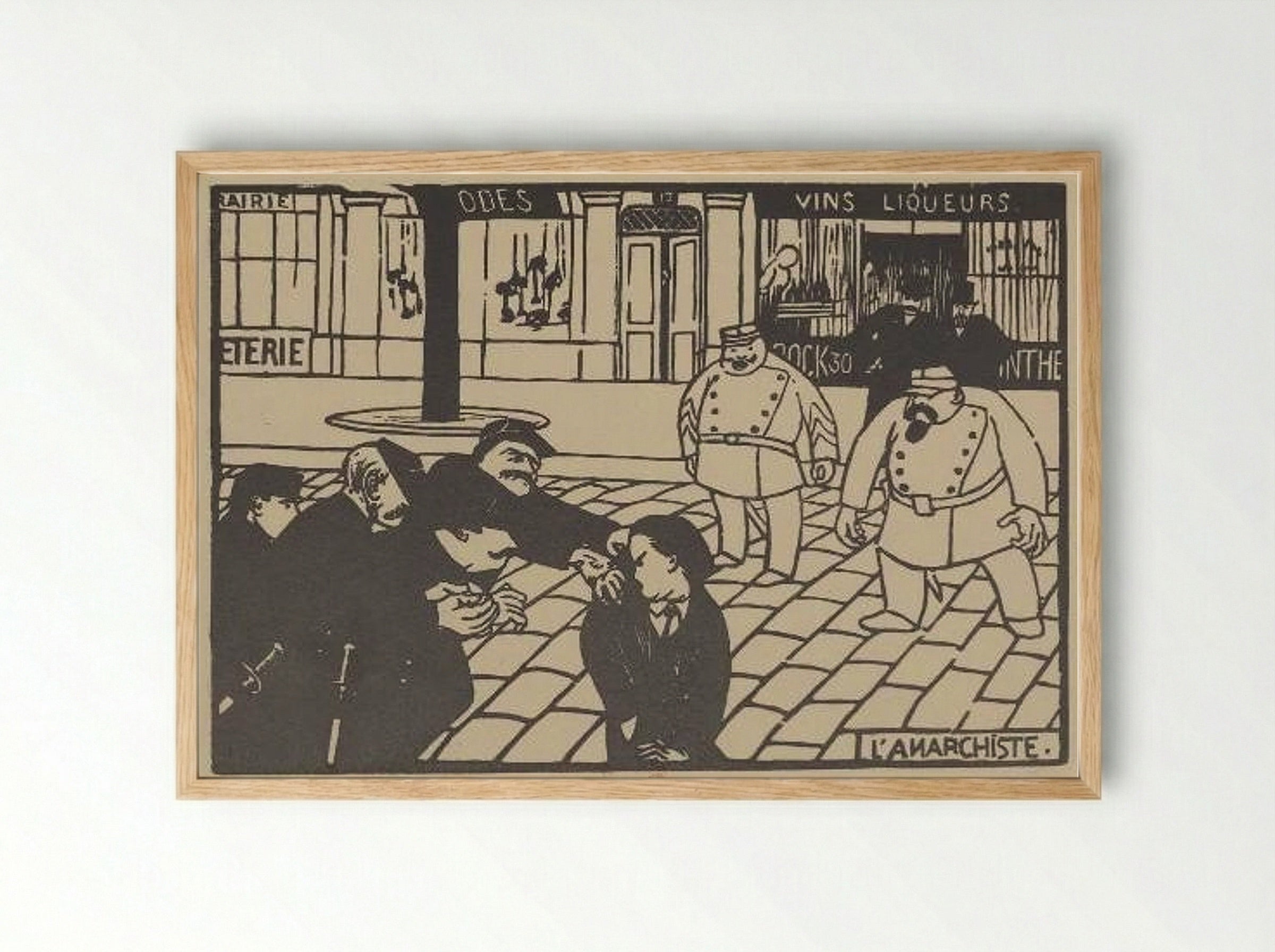 The Anarchist - Félix Vallotton - Framed Print Wood