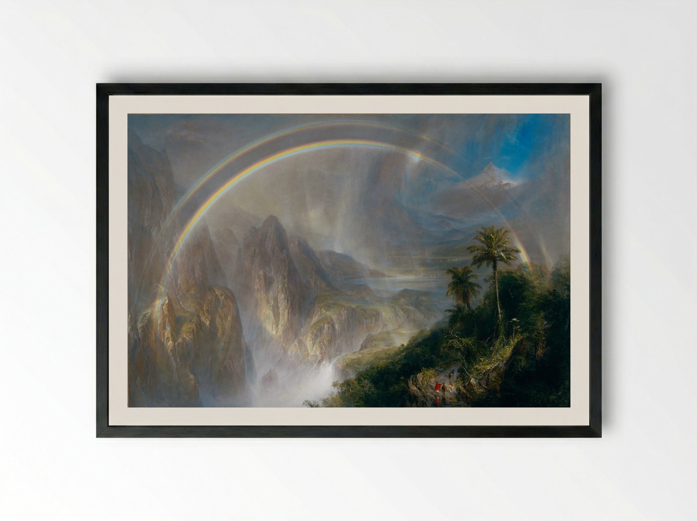 Rainy Season in the Tropics - Frederic Edwin Church - Framed Print Black