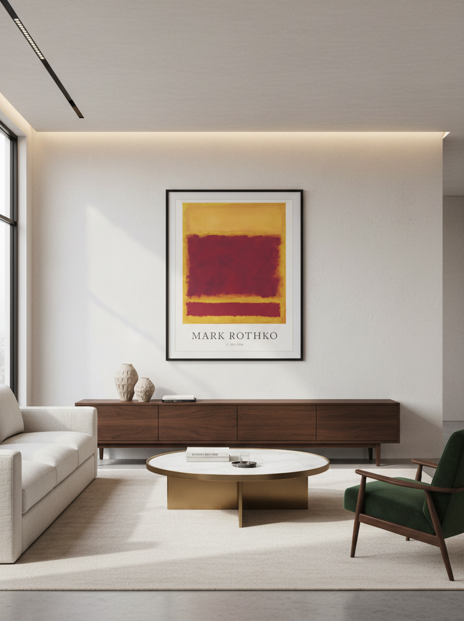 Untitled (Yellow, Red, Yellow) - Mark Rothko - Lifestyle
