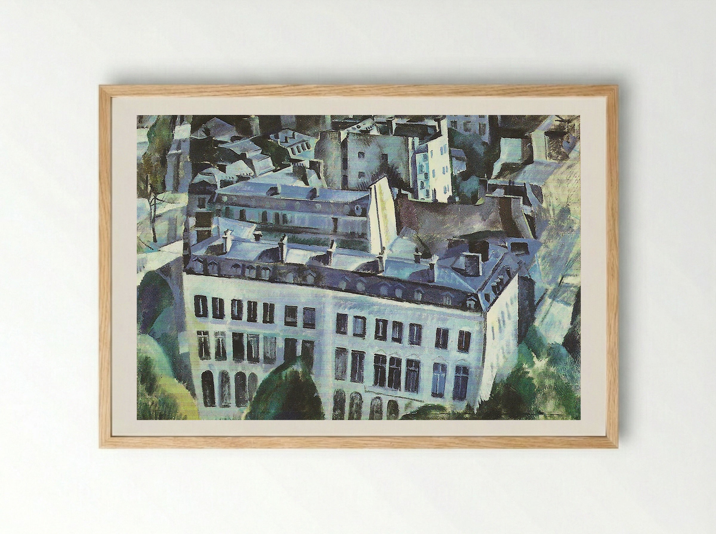 Study for The City - Robert Delaunay - Framed Print Wood