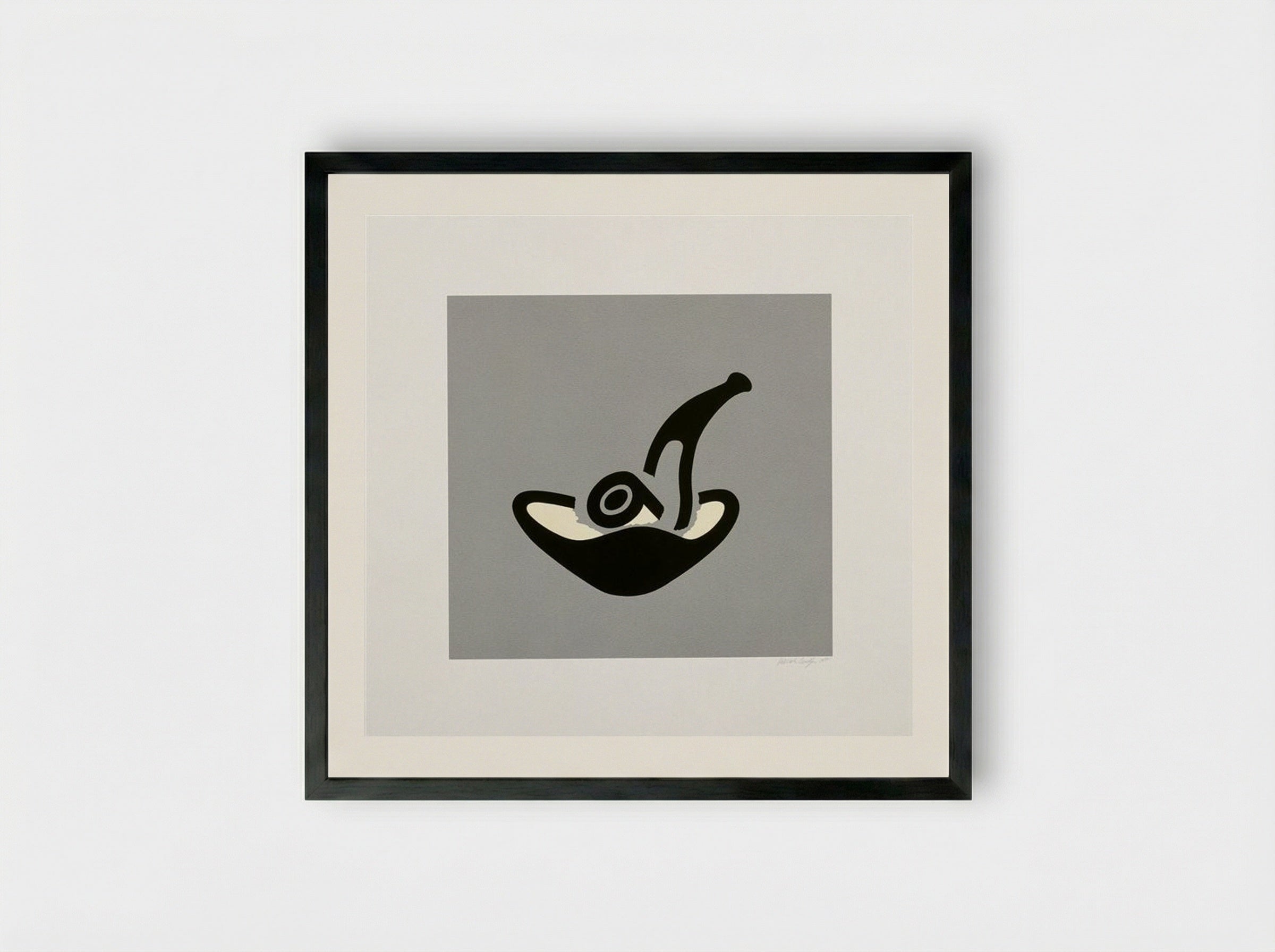 Grey Pipe - Patrick Caulfield - Framed Print Black