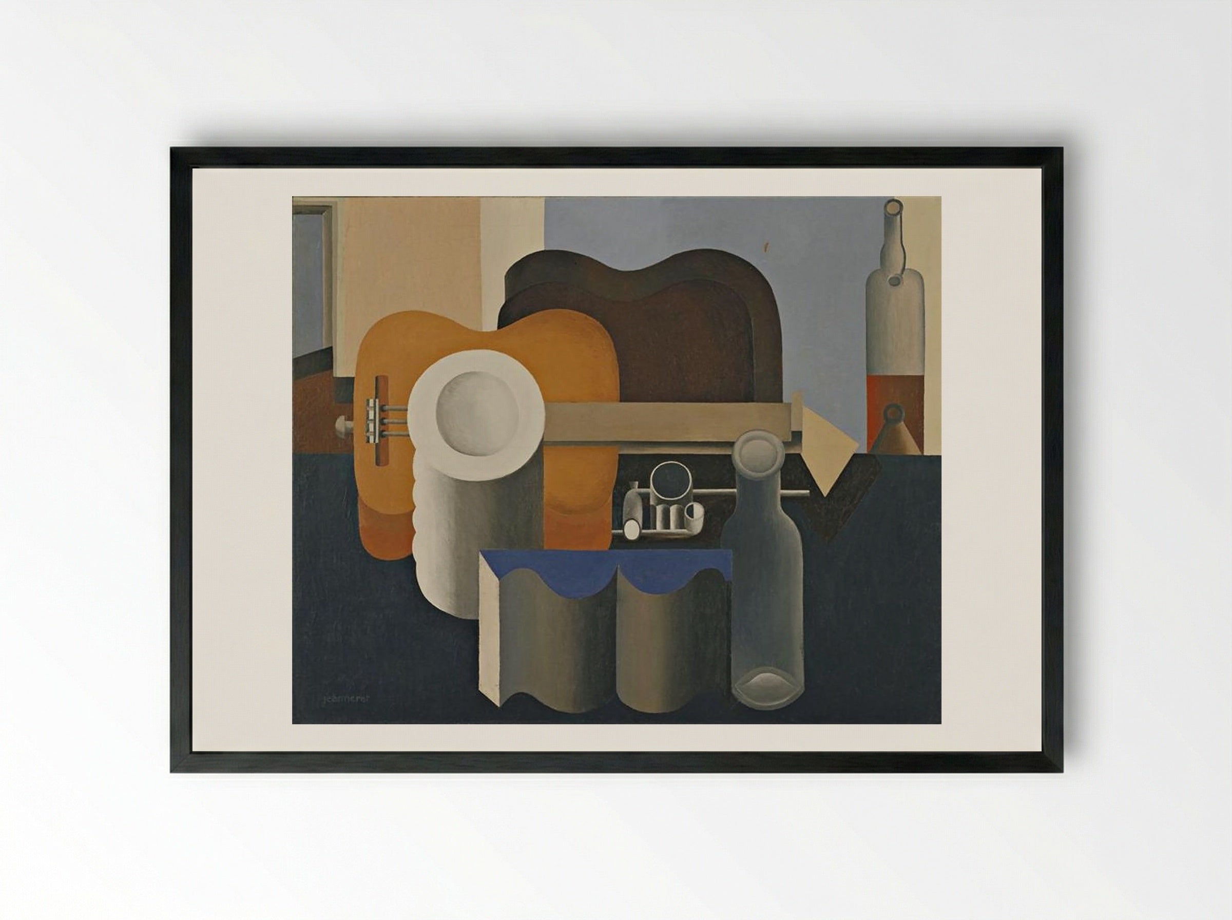 Still Life (Le Corbusier) - Le Corbusier - Framed Print Black