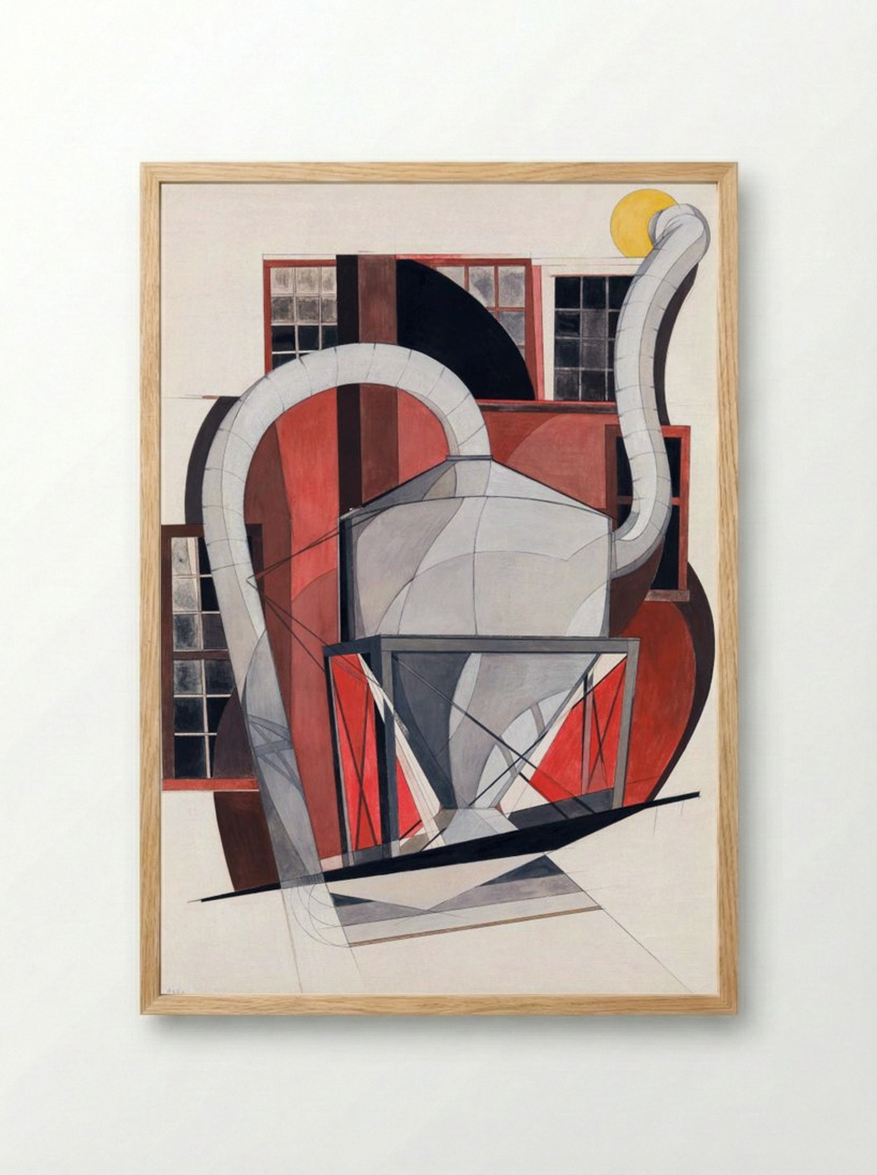 Machinery - Charles Demuth - Framed Print Wood