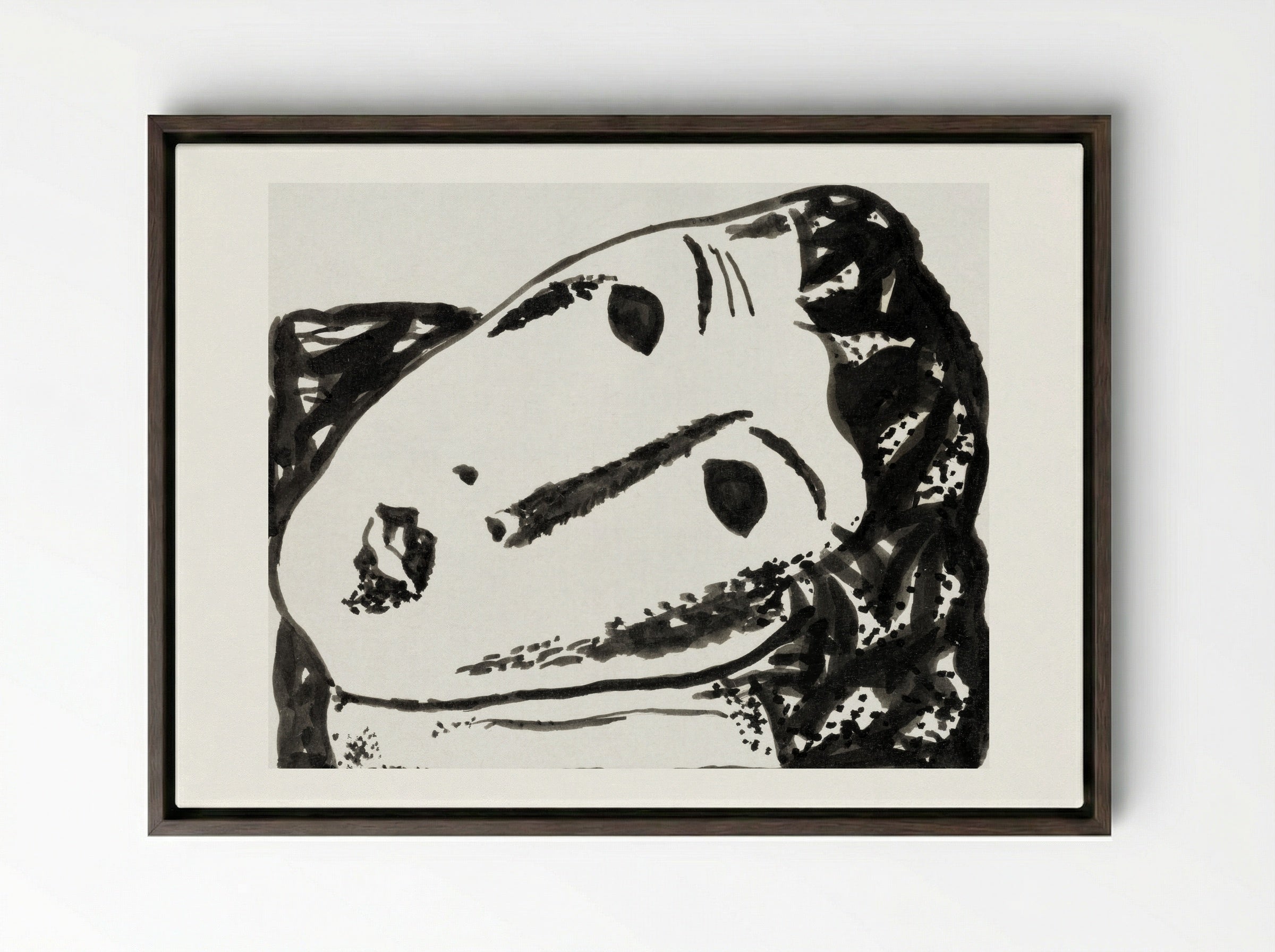 Vignette for 'L'art Hollandais contemporain' - Gustave De Smet - Framed Canvas Dark Wood