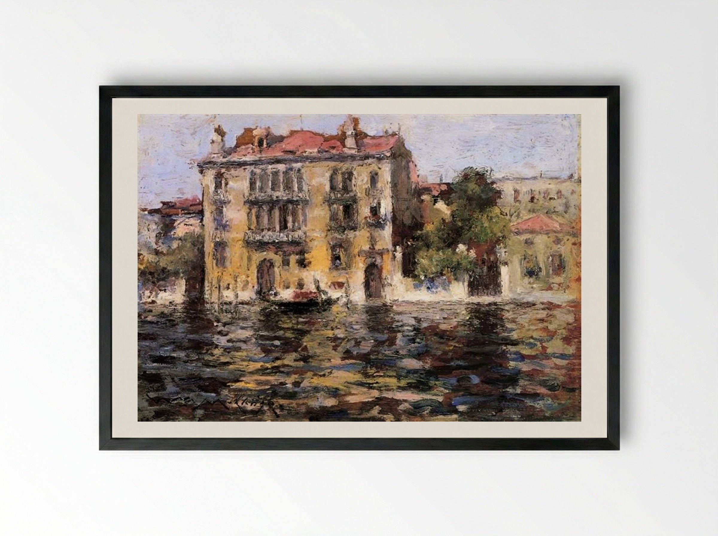 After the Rain - William Merritt Chase - Framed Print Black