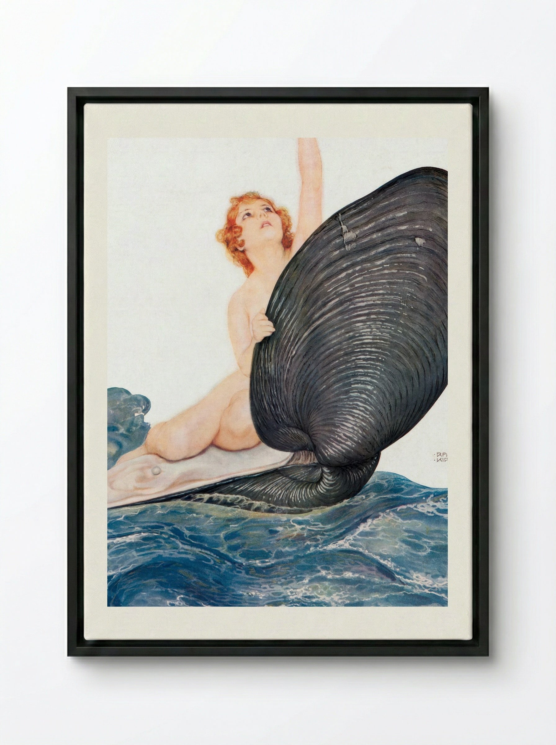 Vive la France - Raphael Kirchner - Framed Canvas Black