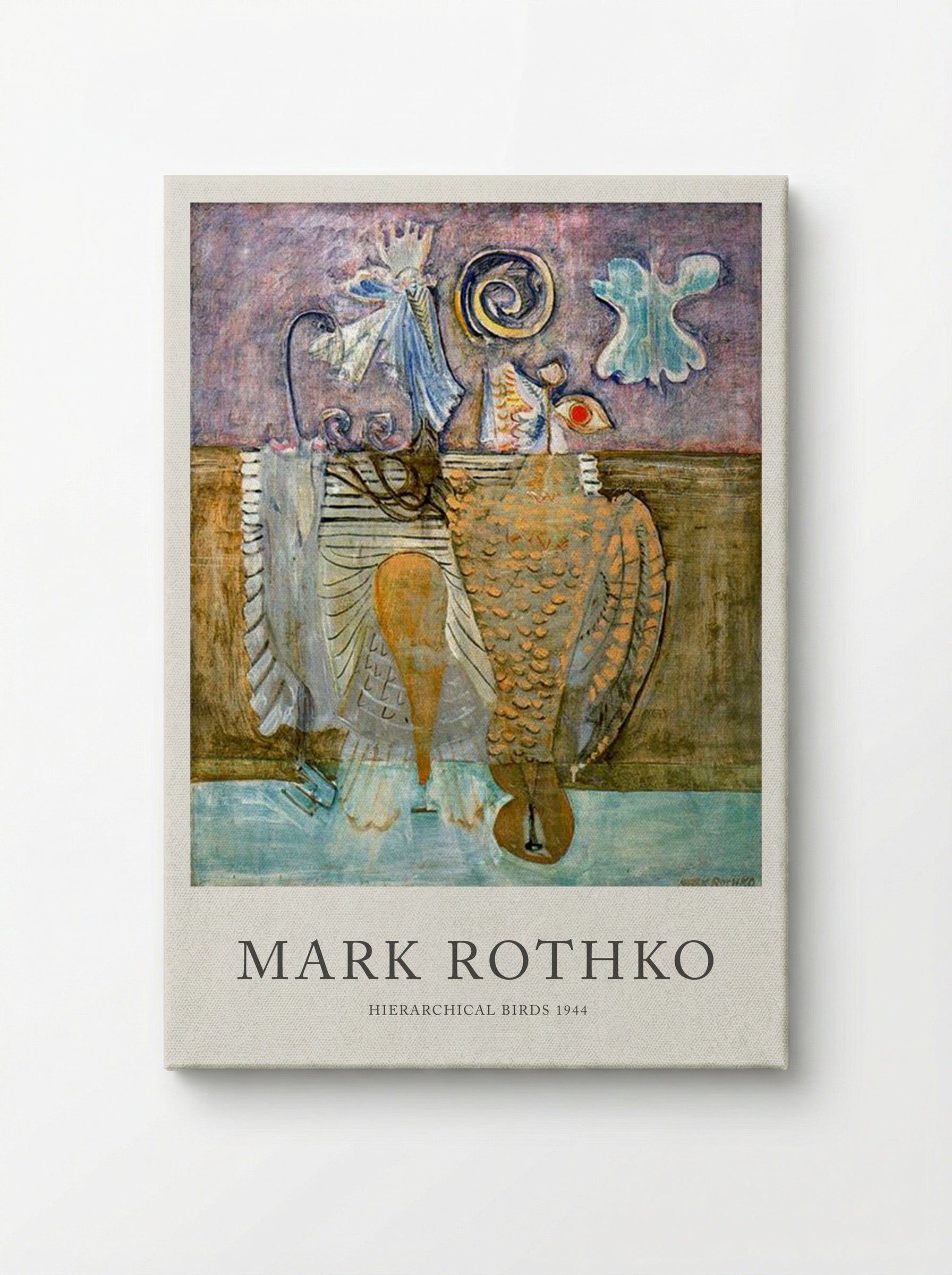 Hierarchical Birds - Mark Rothko - Canvas