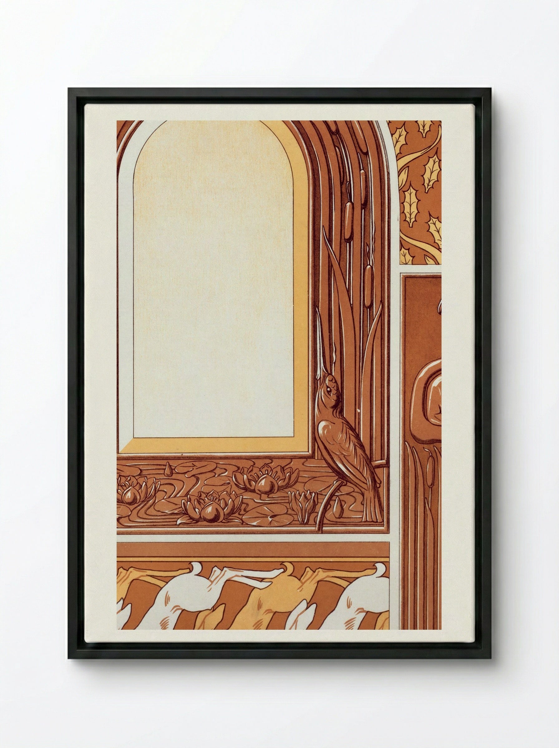 L'Animal dans la Décoration, Plate 50 - M.P. Verneuil - Framed Canvas Black