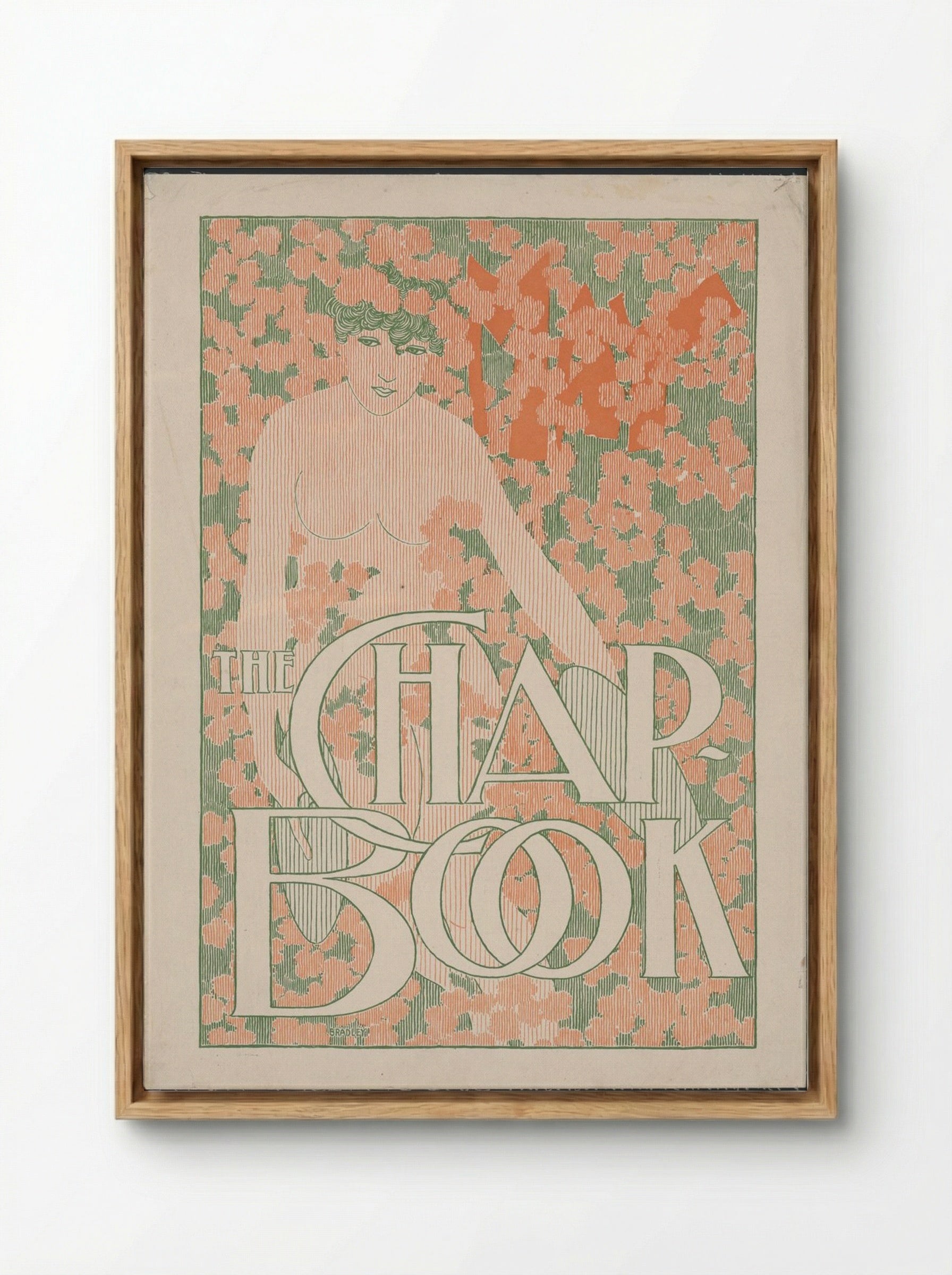 The Chap-Book No. 4, May - Will H. Bradley - Framed Canvas Wood