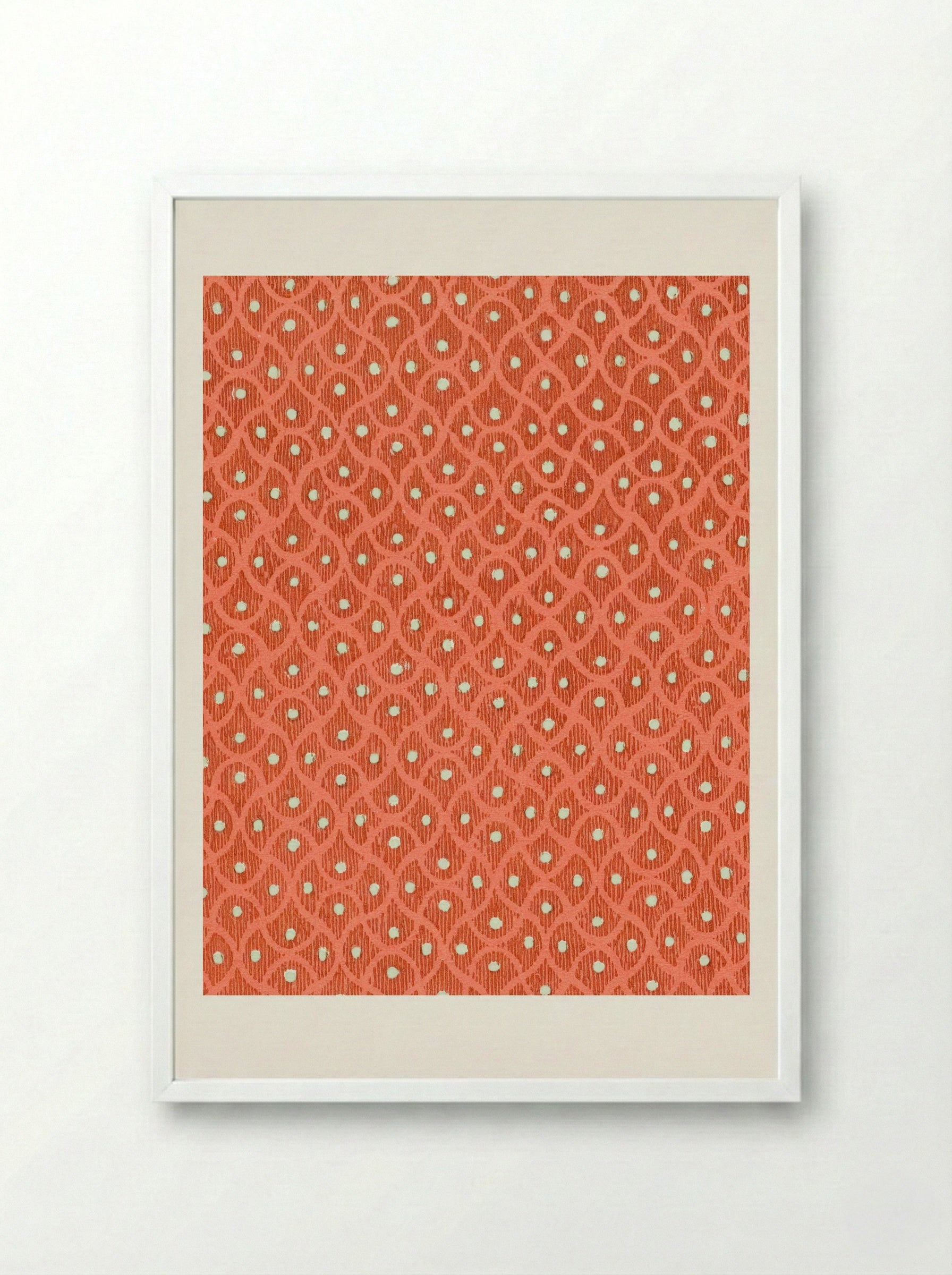 Lamé in Pink and Green - Charles Goy - Framed Print White
