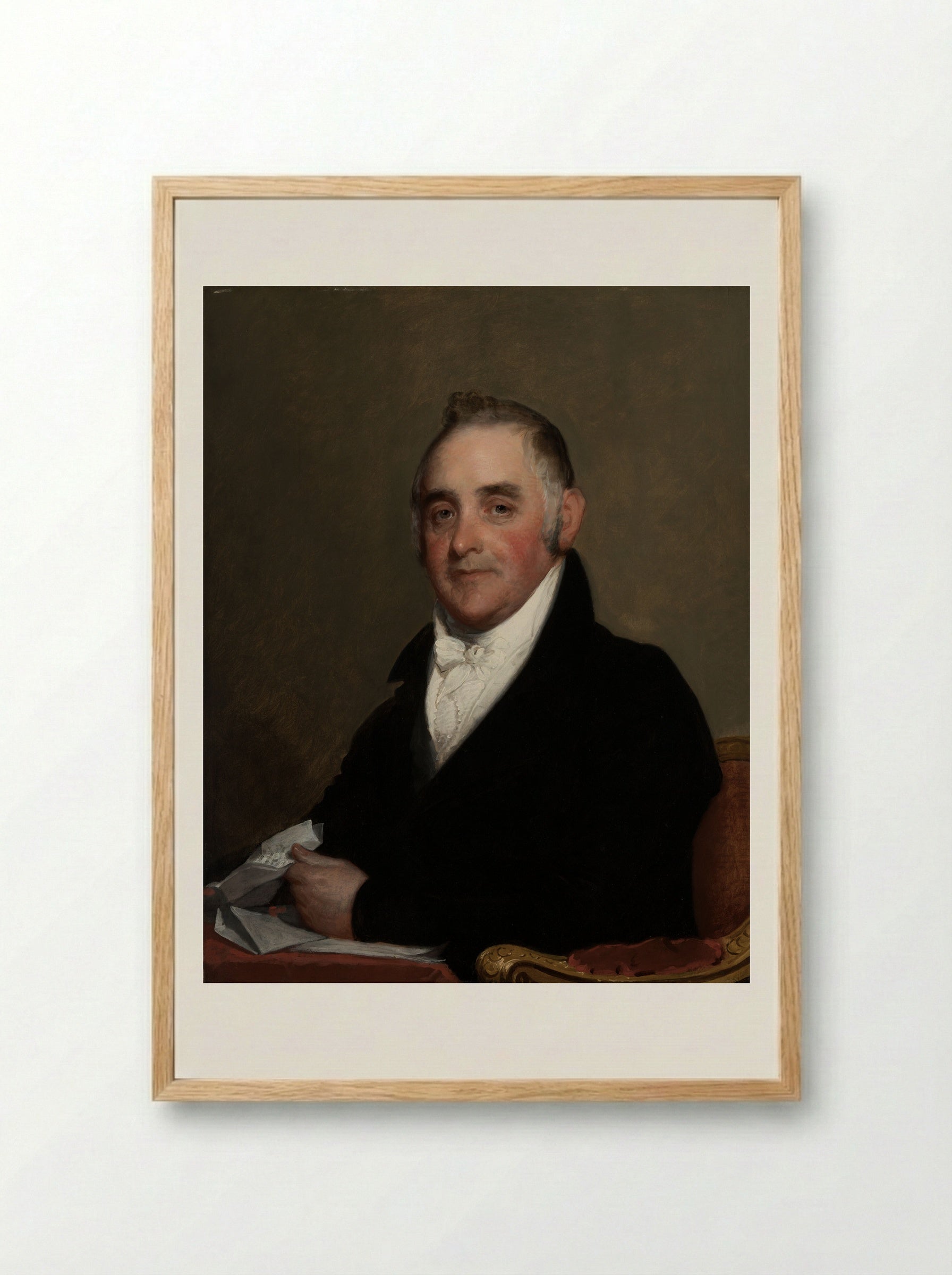Col. Israel Thorndike - Gilbert Stuart - Framed Print Wood