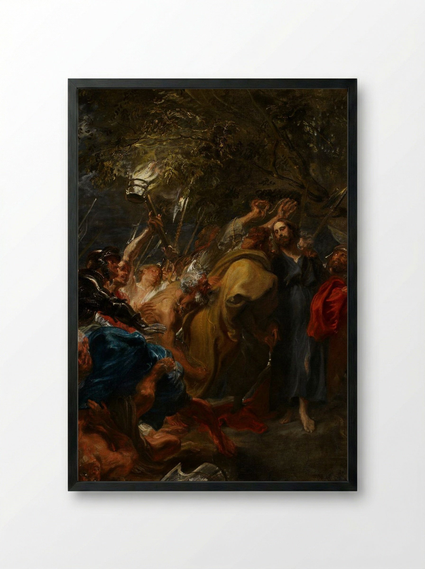The Kiss of Judas - Peter Paul Rubens - Framed Print Black