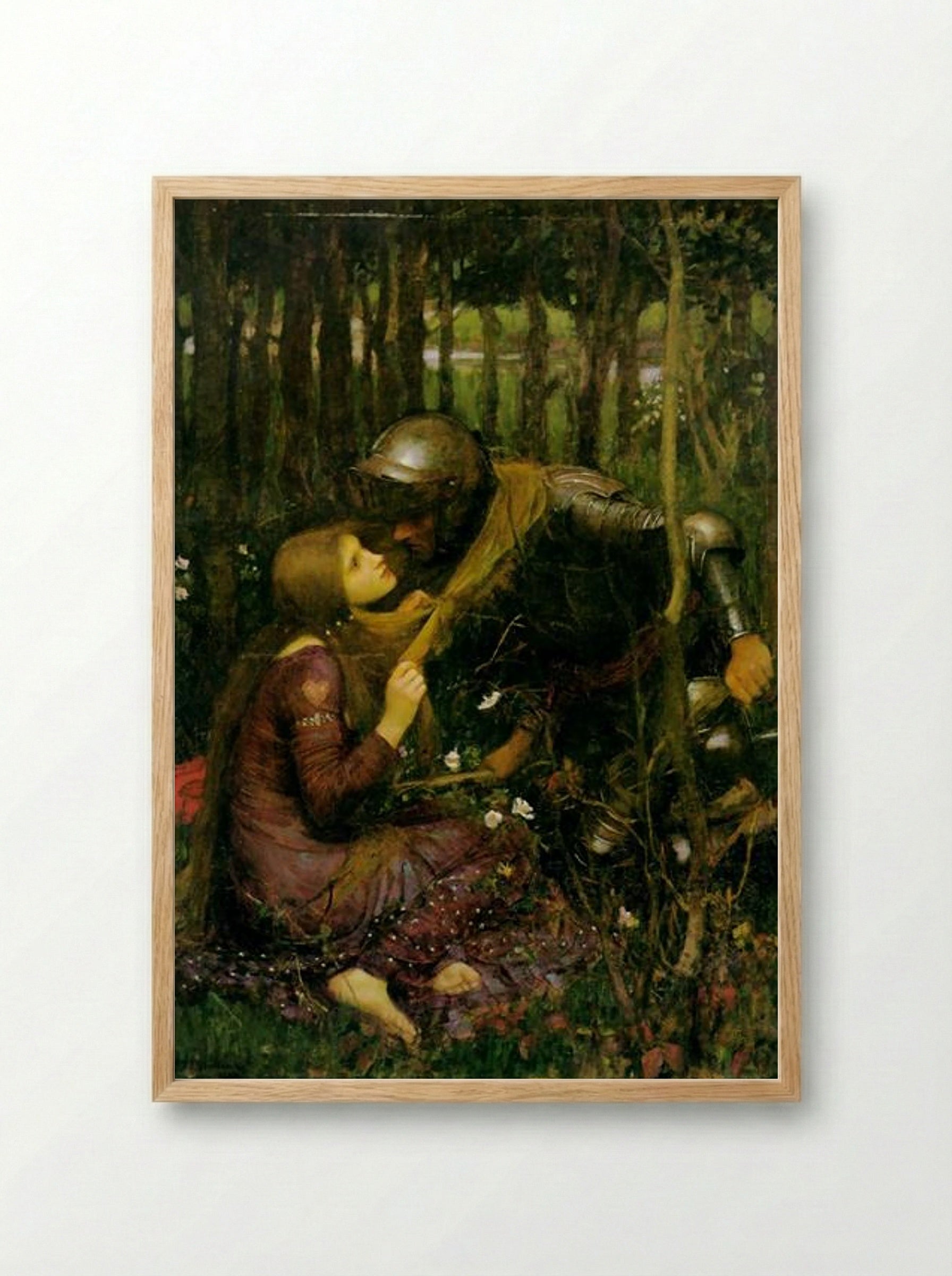 La Belle Dame Sans Merci - John William Waterhouse - Framed Print Wood