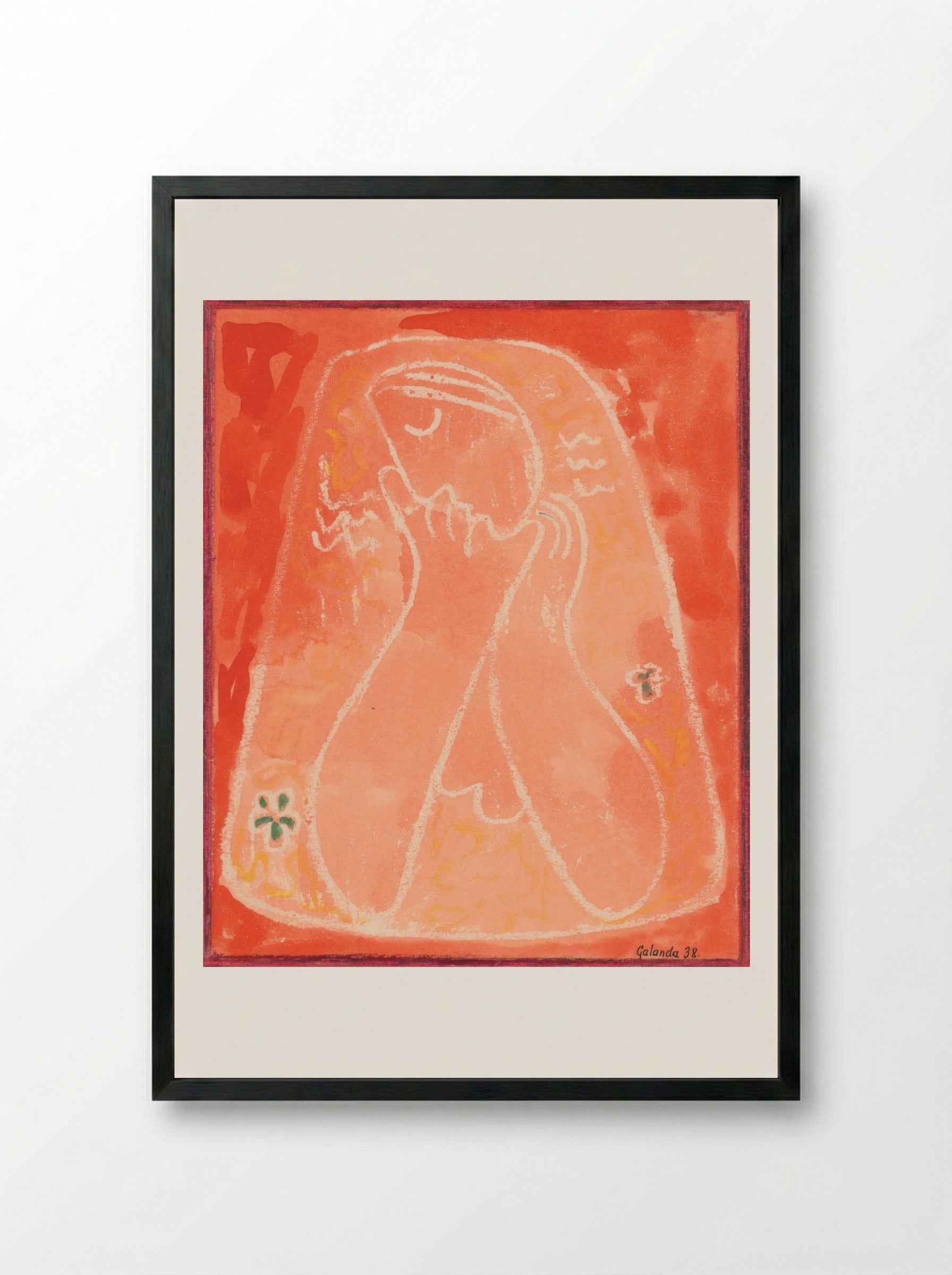 Thoughtful - Mikuláš Galanda - Framed Print Black