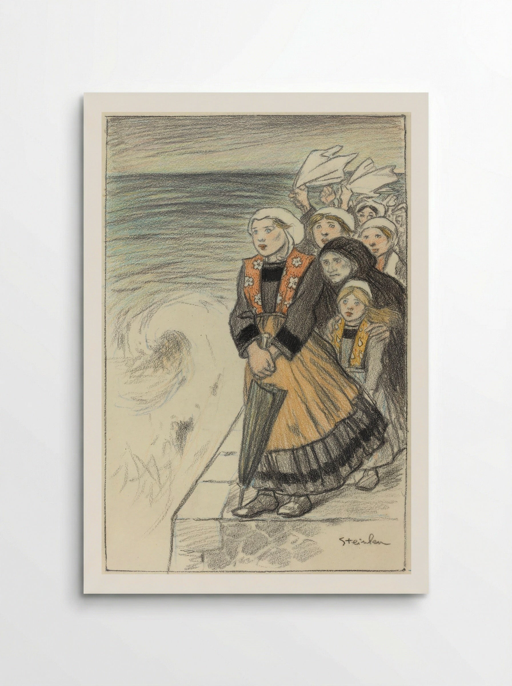 Sailors' Wives - Théophile Alexandre Steinlen - Poster