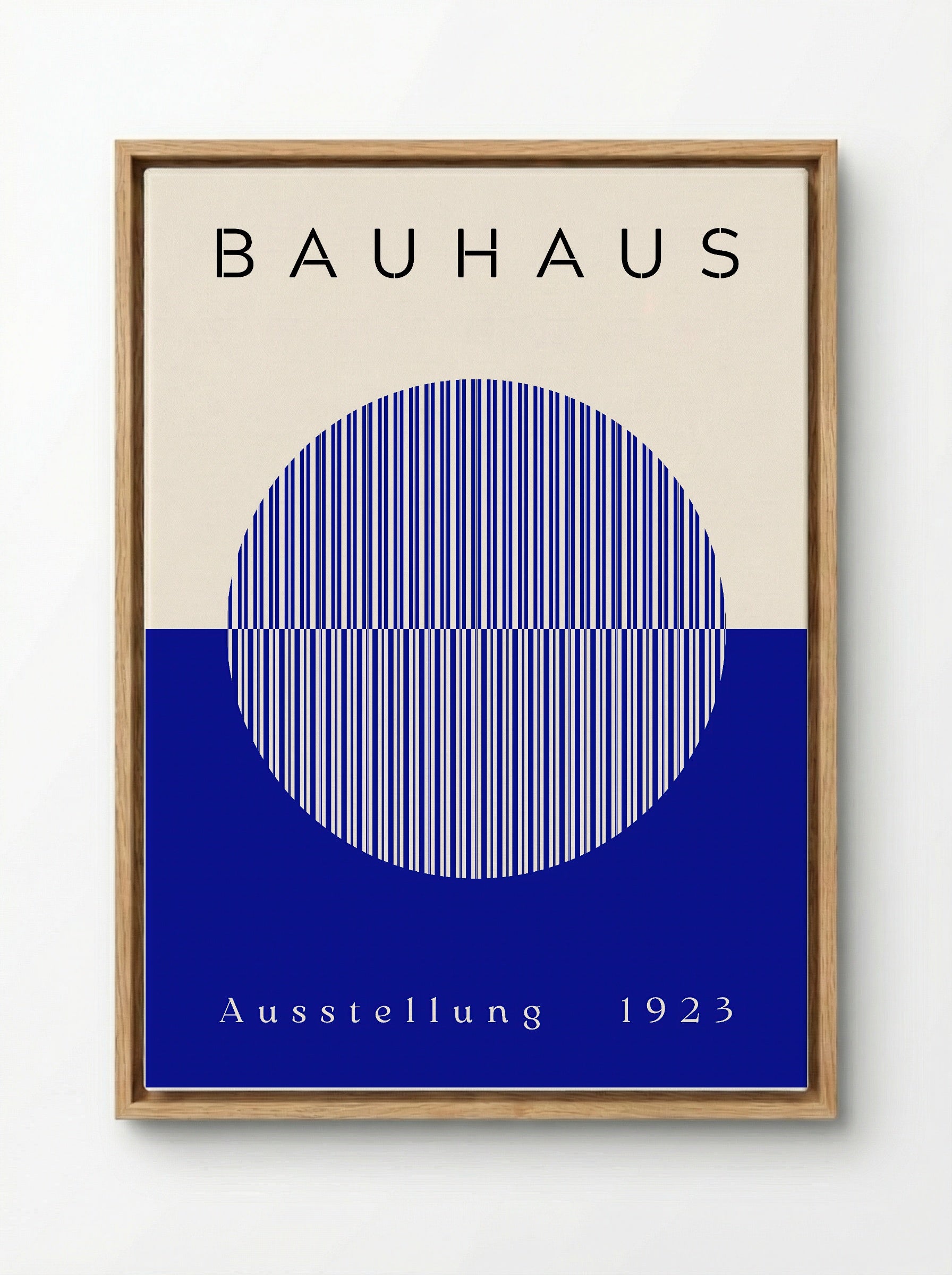 Bauhaus Blue Half-Sphere - 1923 Exhibition Poster