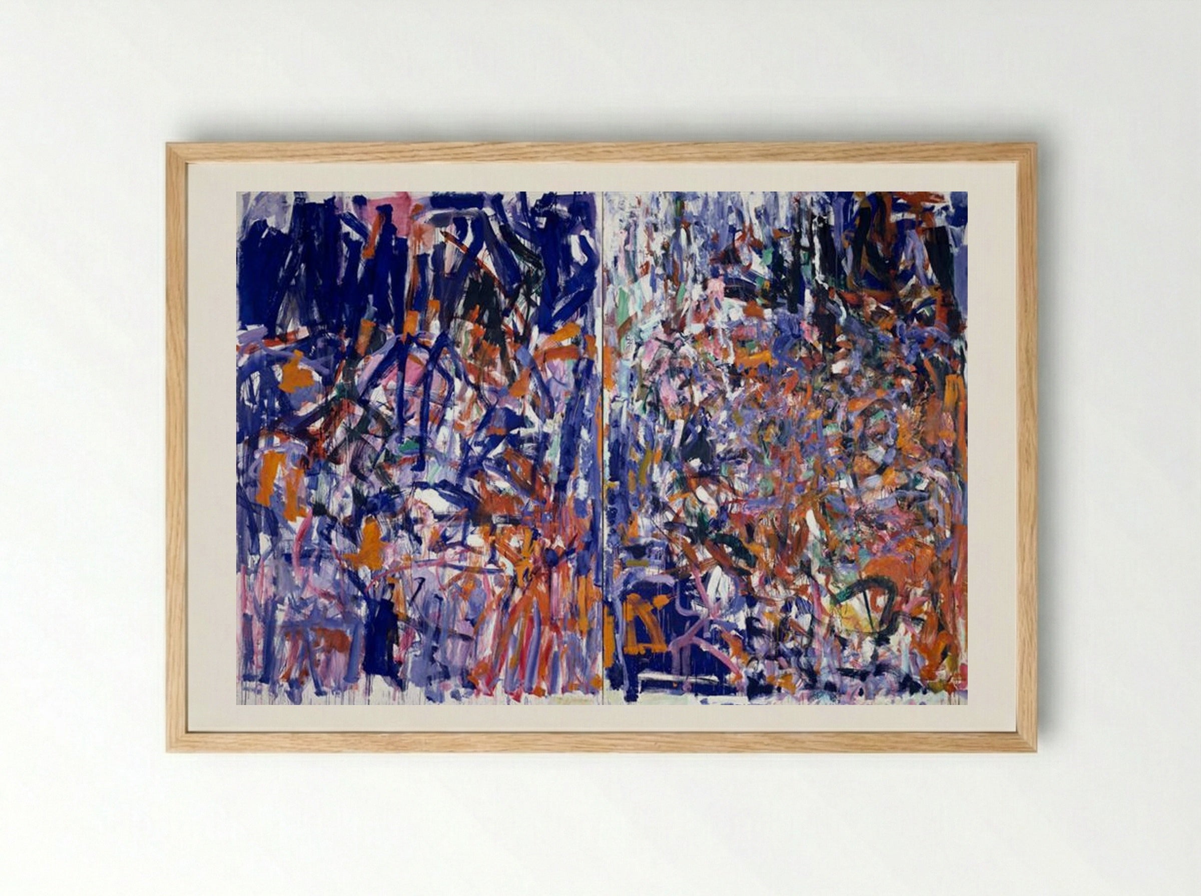 Weeds - Joan Mitchell - Framed Print Wood