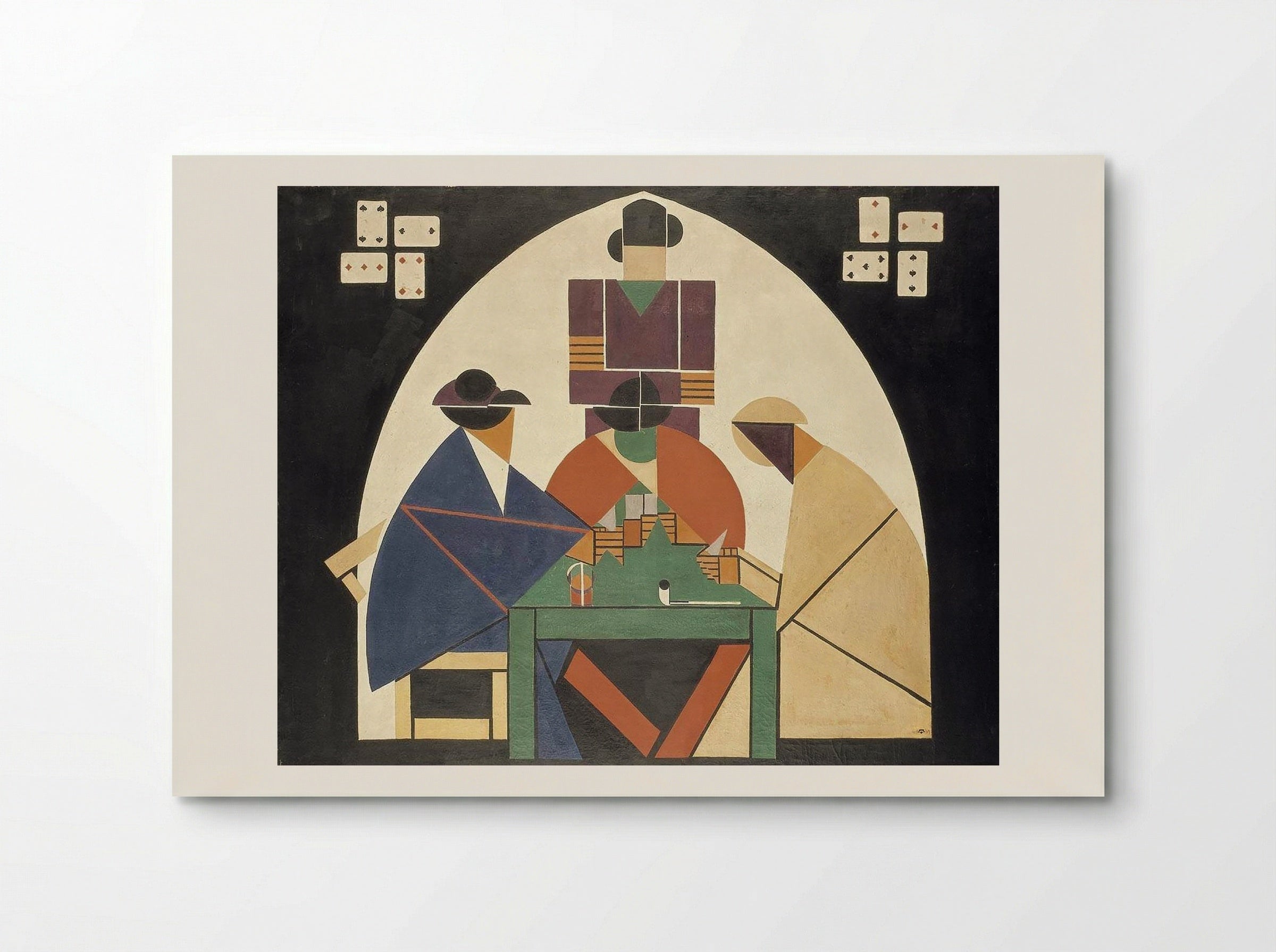 The Card Players - Carlo Carrà - Poster