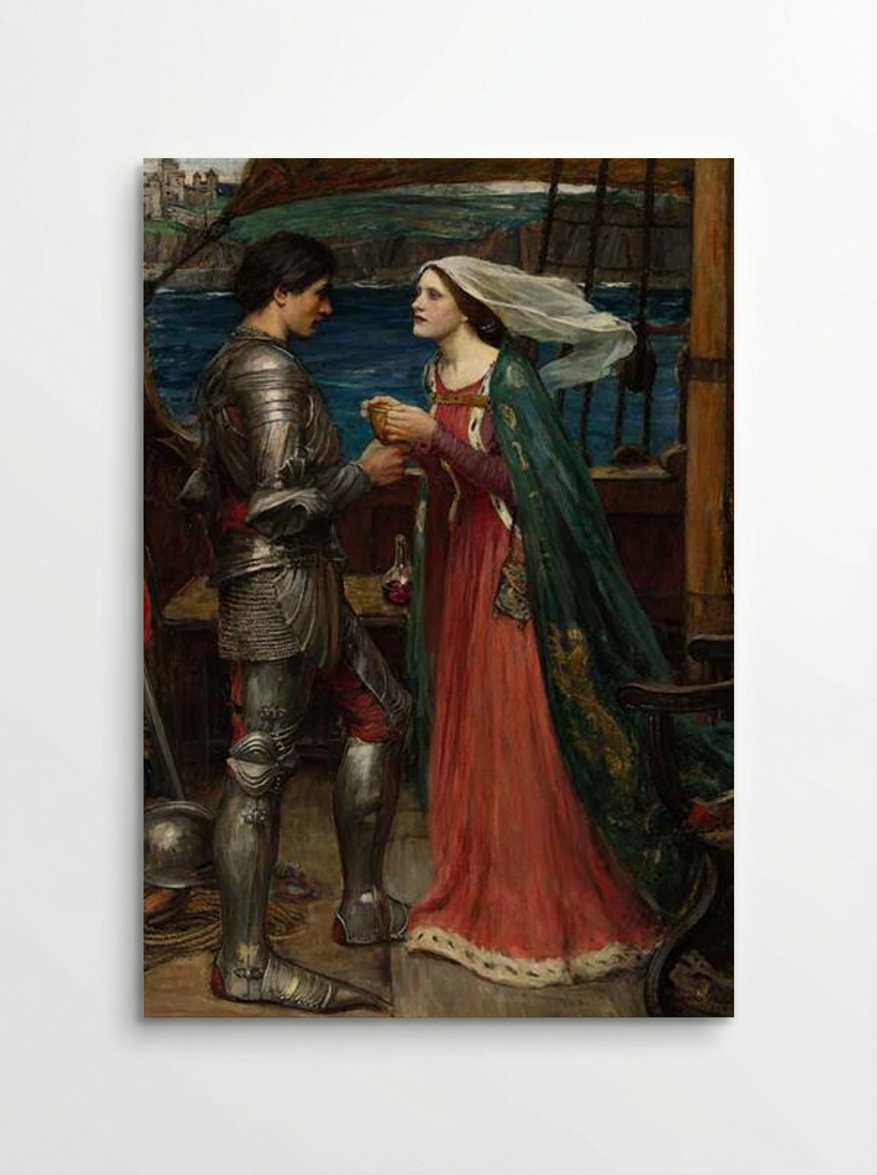 Tristram and Isolde - John William Waterhouse - Poster