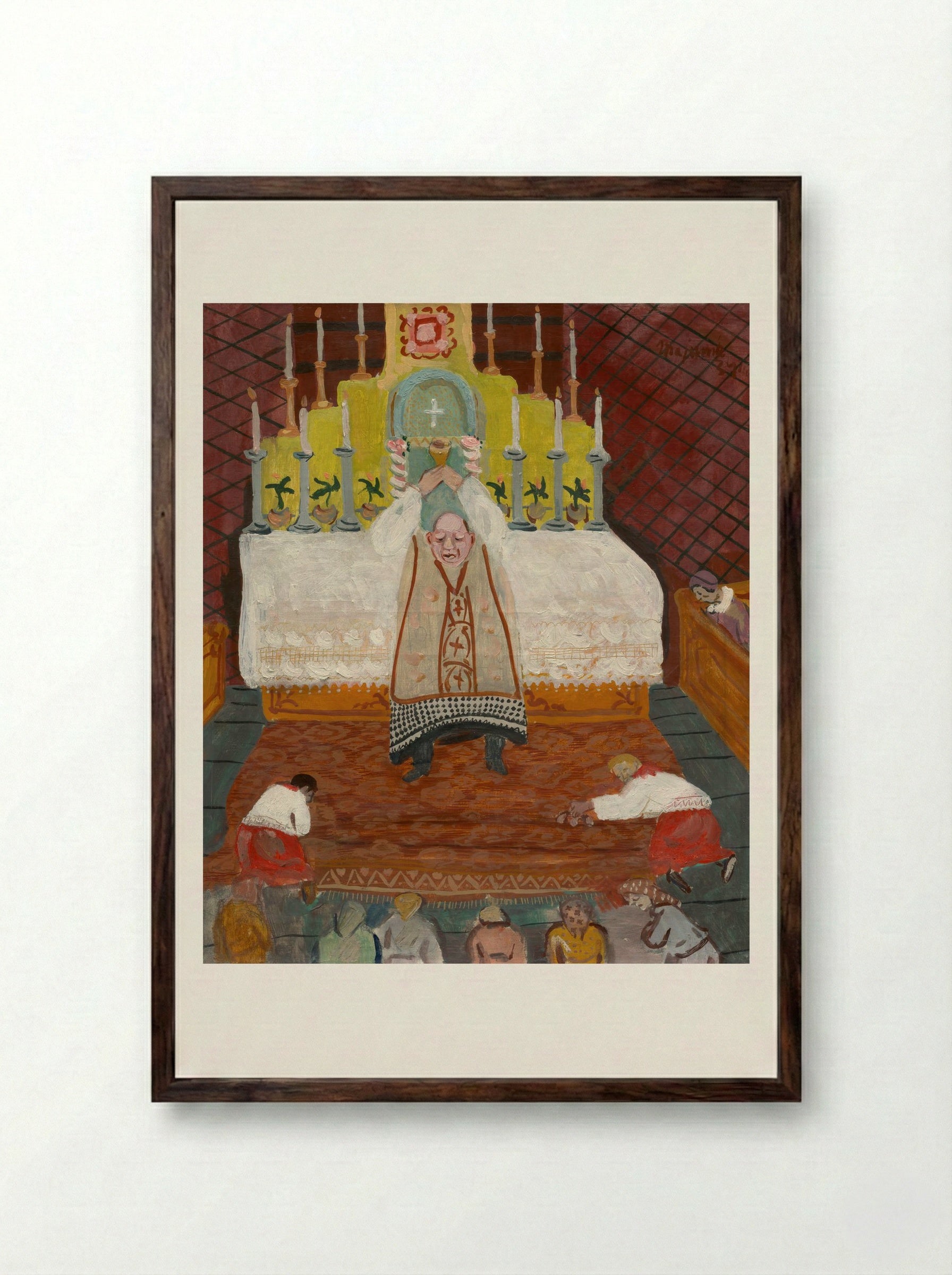 Upheaval - Cyprián Majerník - Framed Print Dark Wood