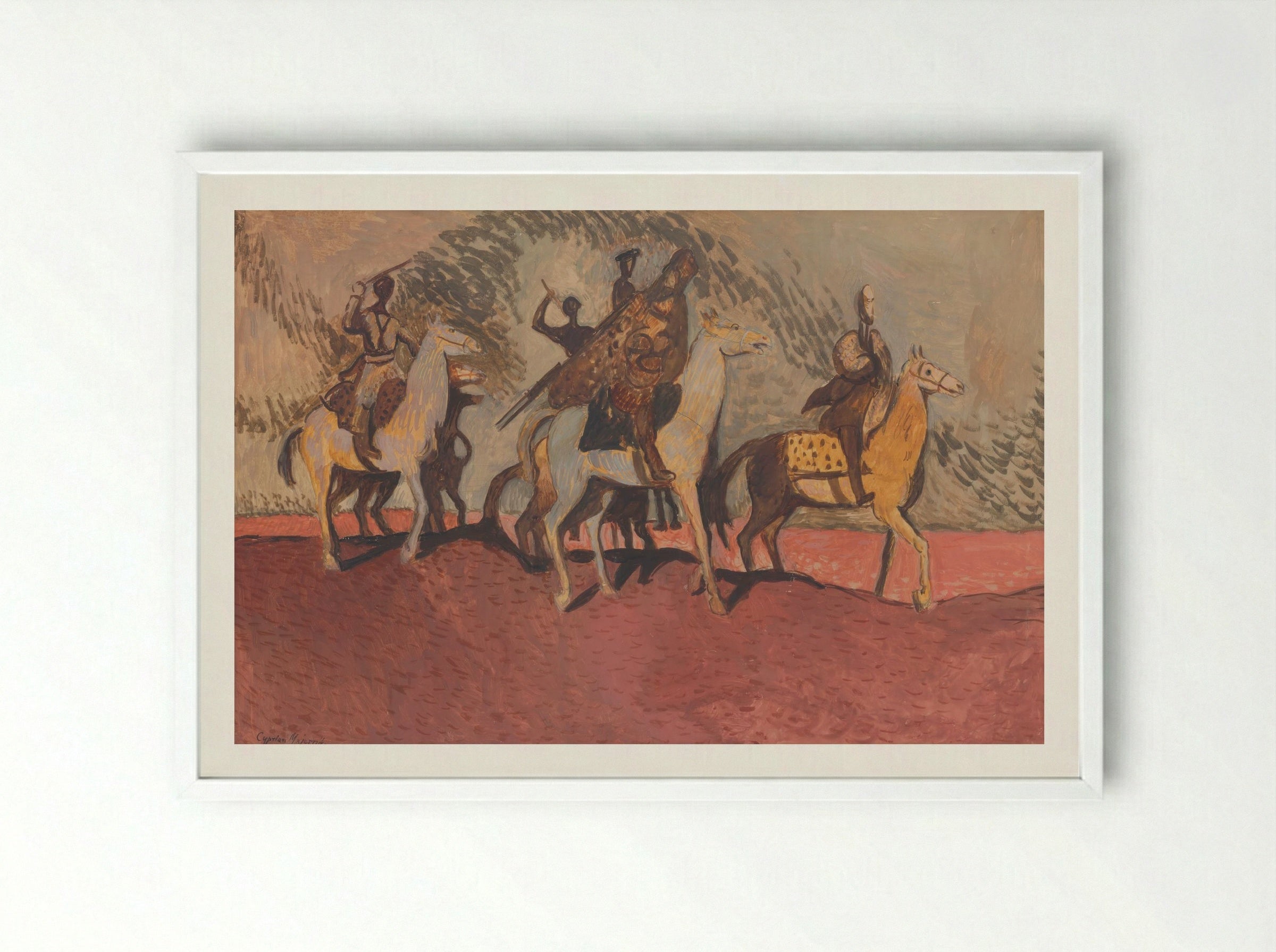 Pink Sand - Cyprián Majerník - Framed Print White