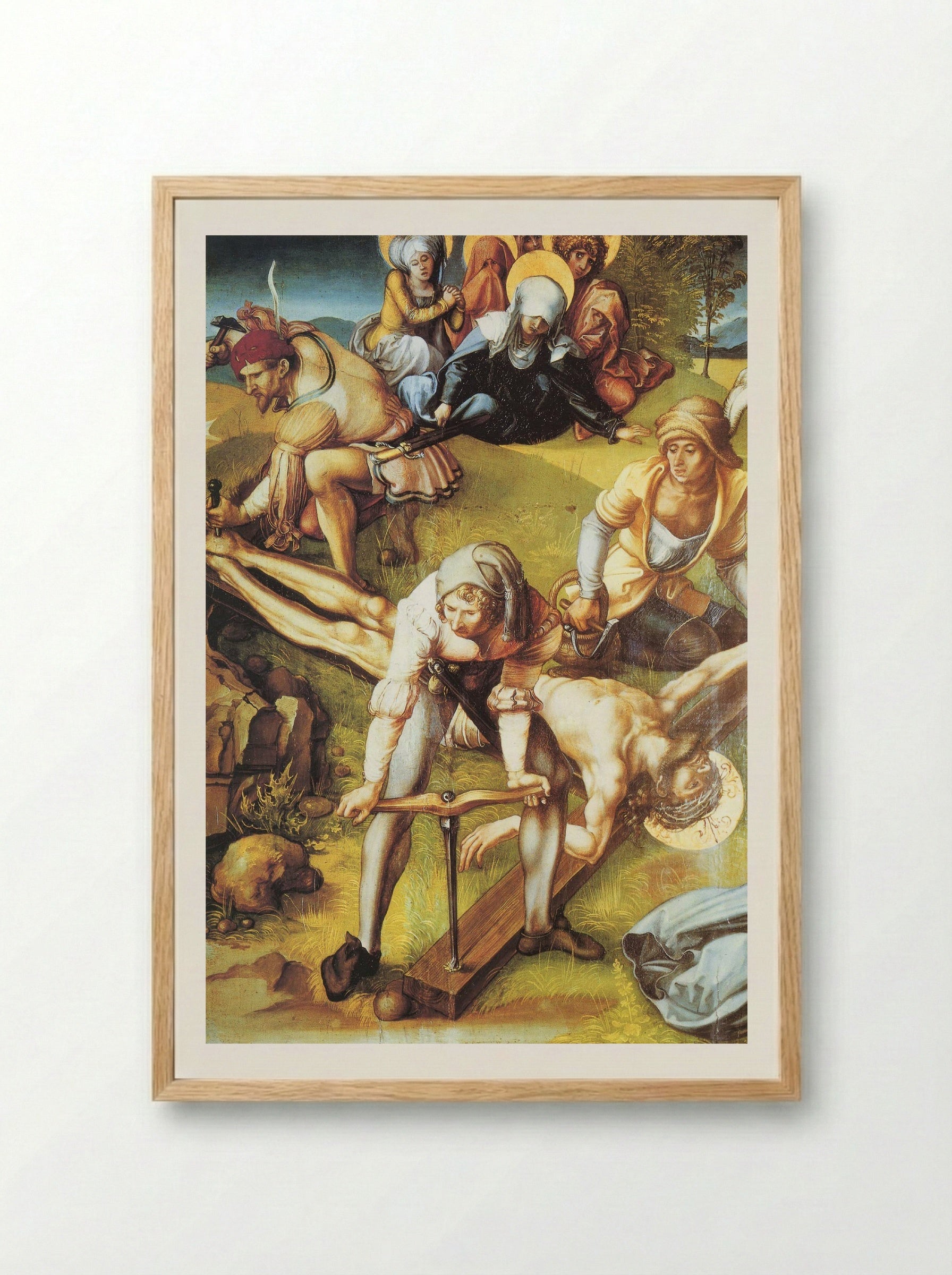 The Crucifixion - Albrecht Altdorfer - Framed Print Wood