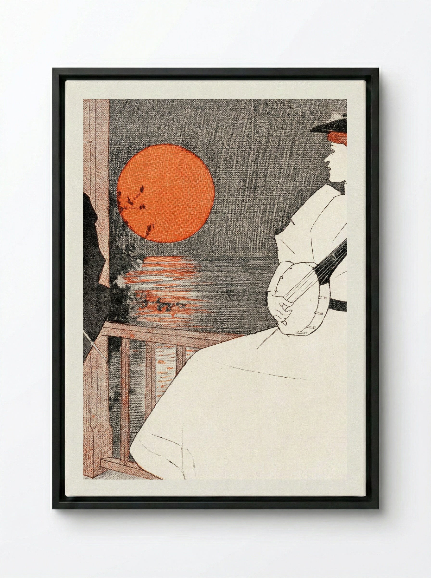 Midsummer Number - Edward Penfield - Framed Canvas Black