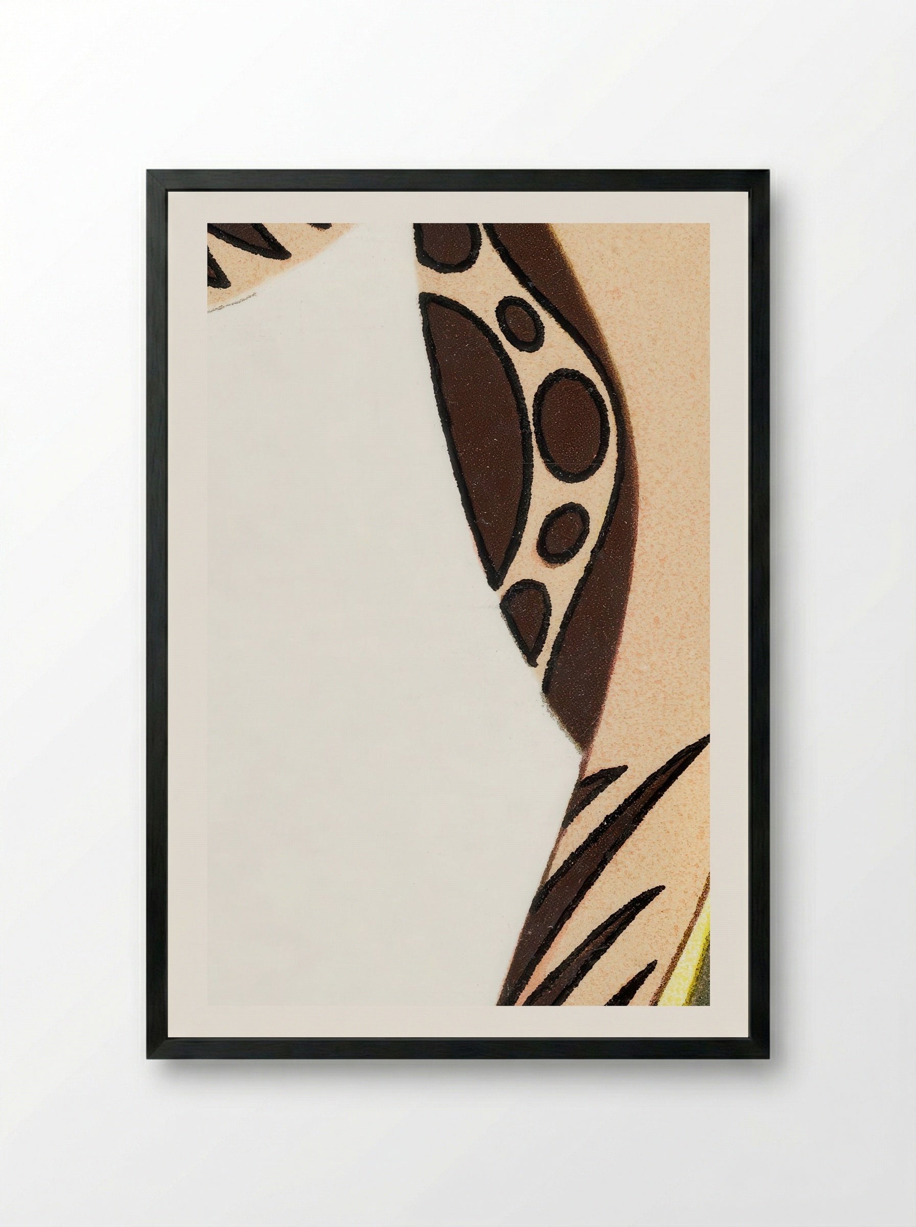 Woman in a Long Tubular Dress - Otto Friedrich Carl Lendecke - Framed Print Black