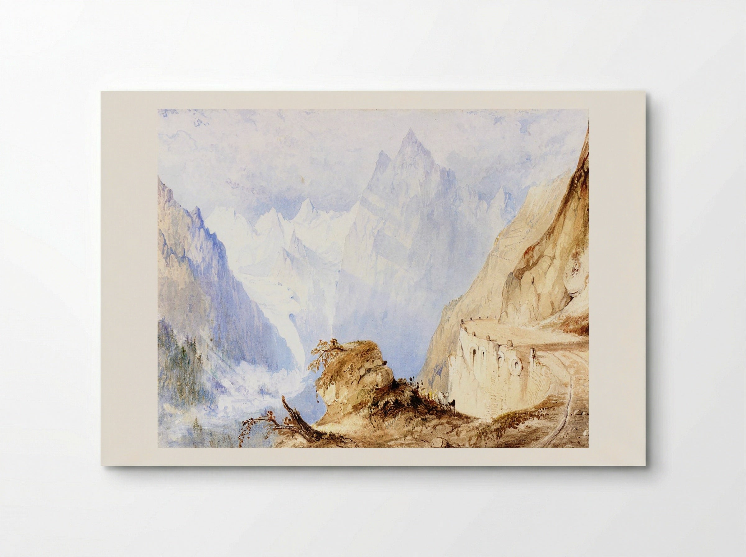 A View in the Alps - Joseph Mallord William Turner - Poster