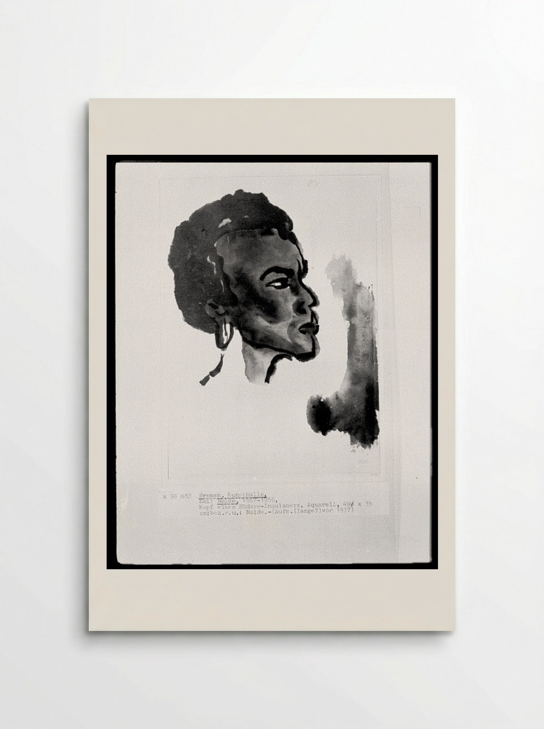 Portrait of South Sea Islander - Emil Nolde - Poster