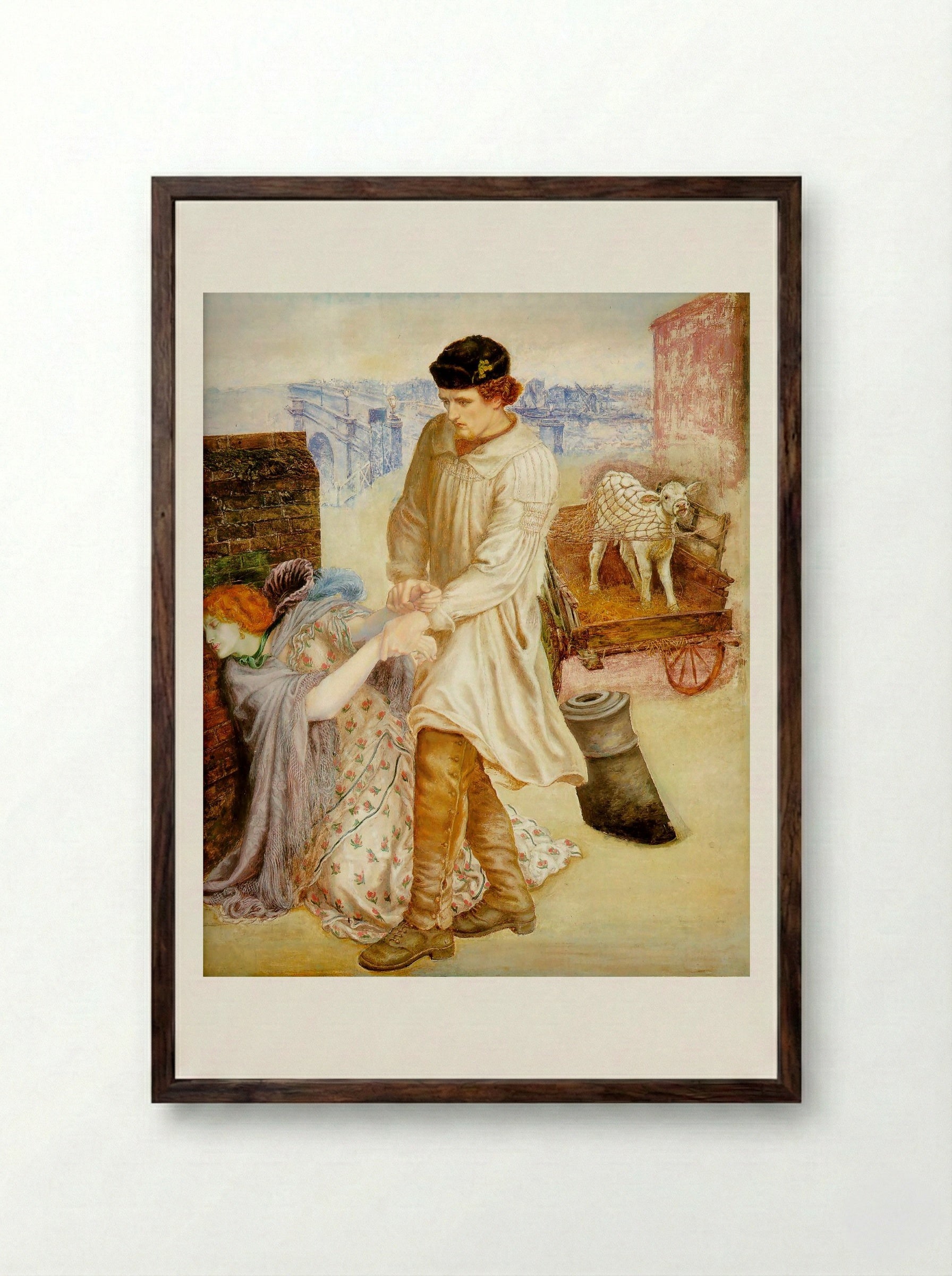 Found - Ford Madox Brown - Framed Print Dark Wood