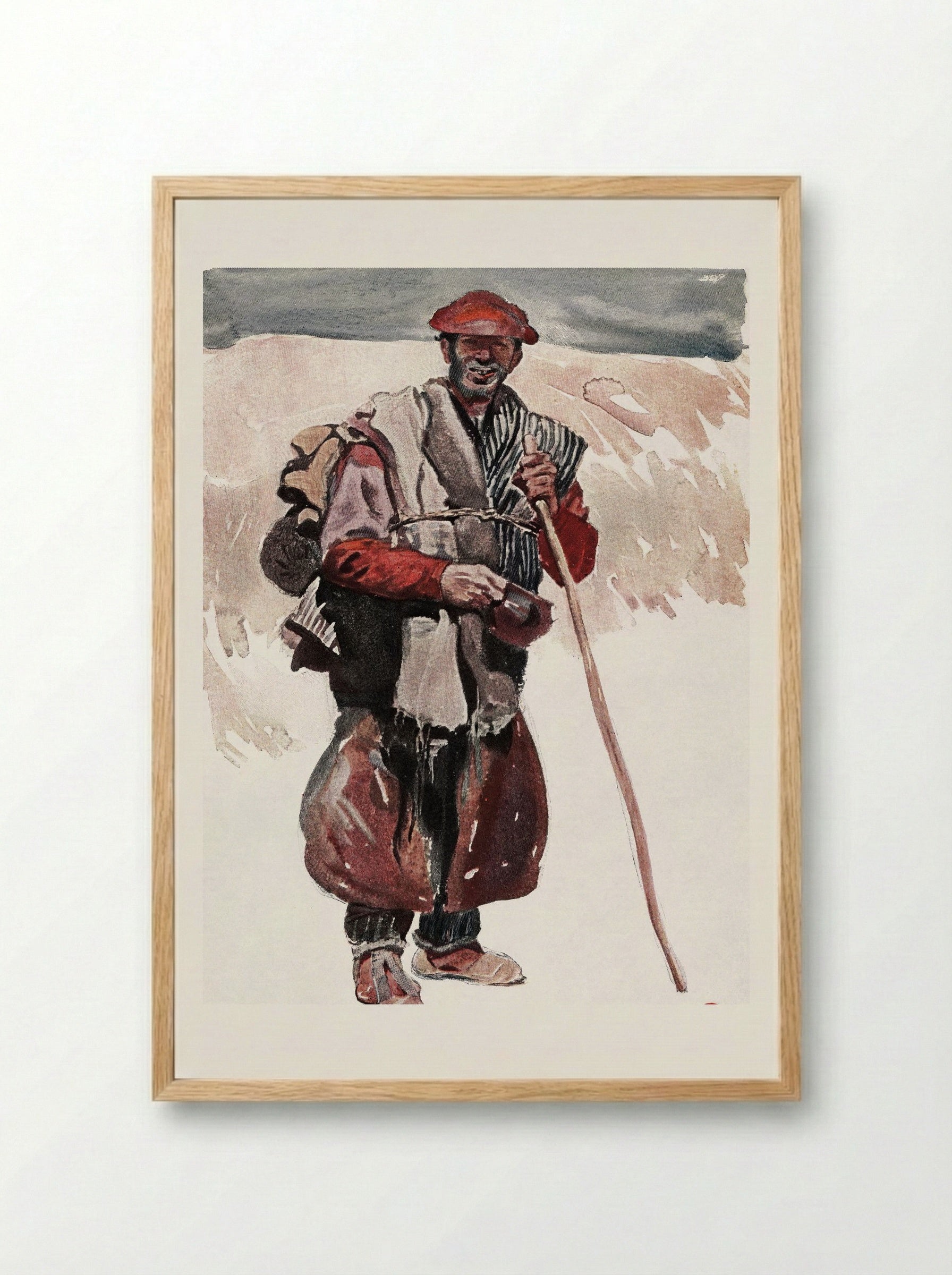 A Spanish Tramp - Edward Penfield - Framed Print Wood
