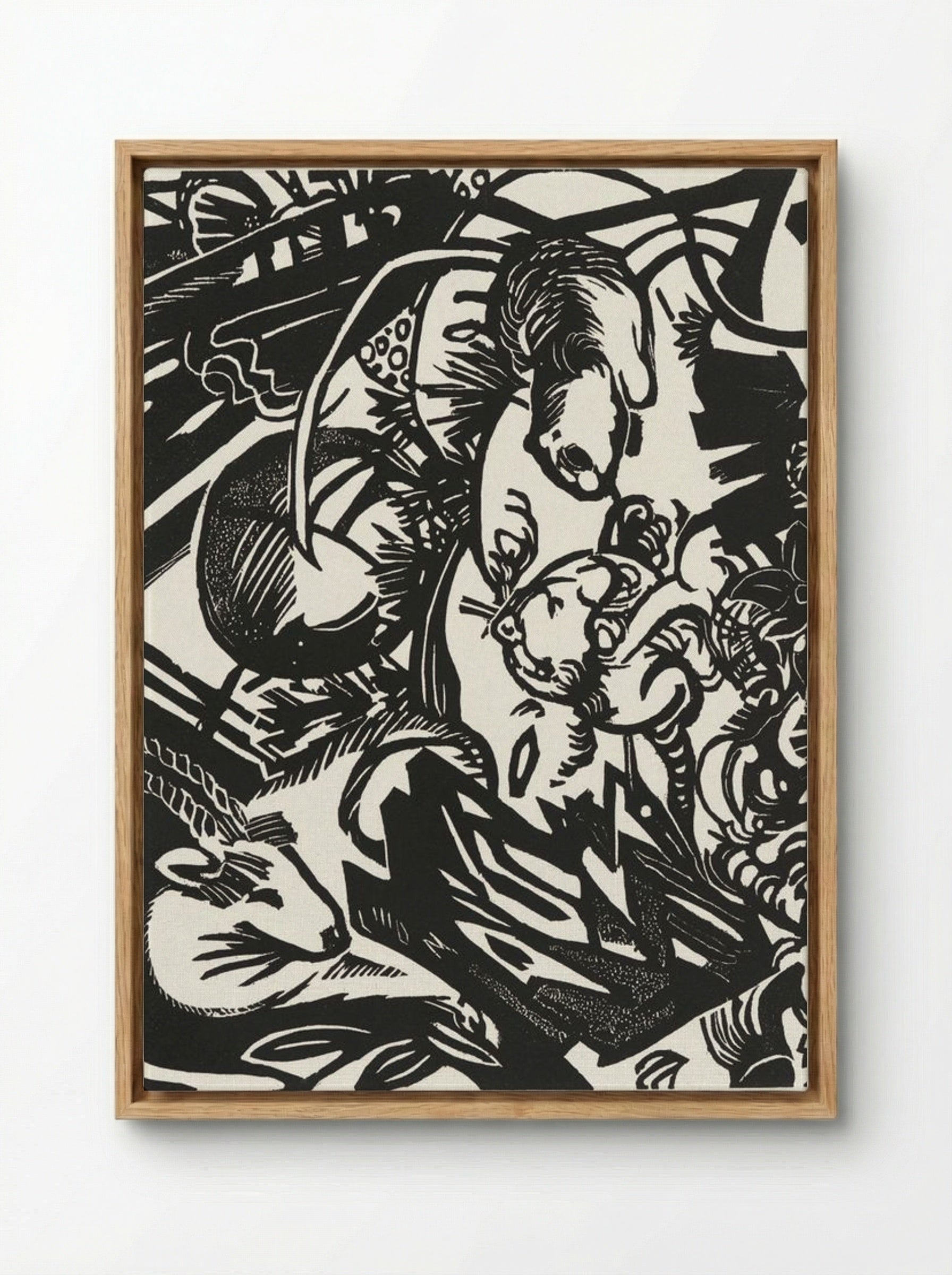 Animal Legend (Tierlegende) - Franz Marc - Framed Canvas Wood
