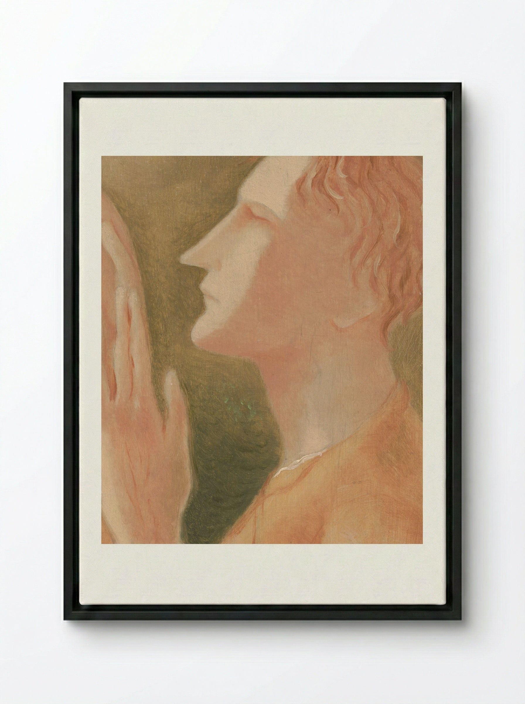 Blind Man - Mikuláš Galanda - Framed Canvas Black
