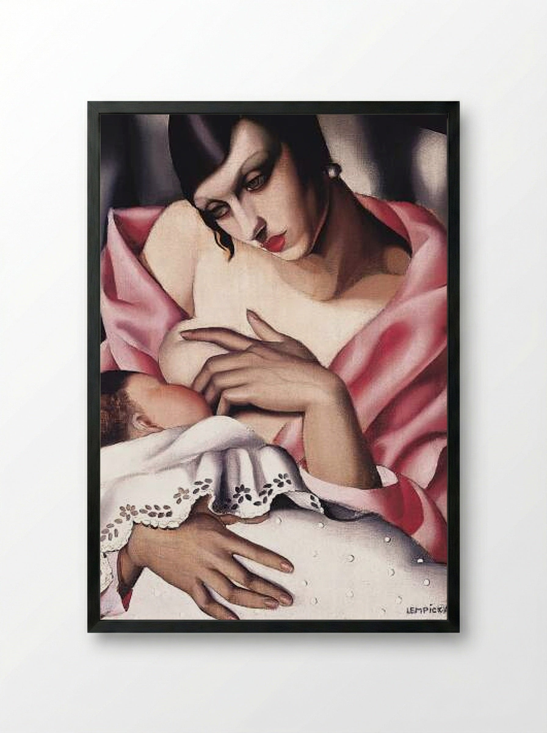 Maternity - Tamara de Lempicka - Framed Print Black