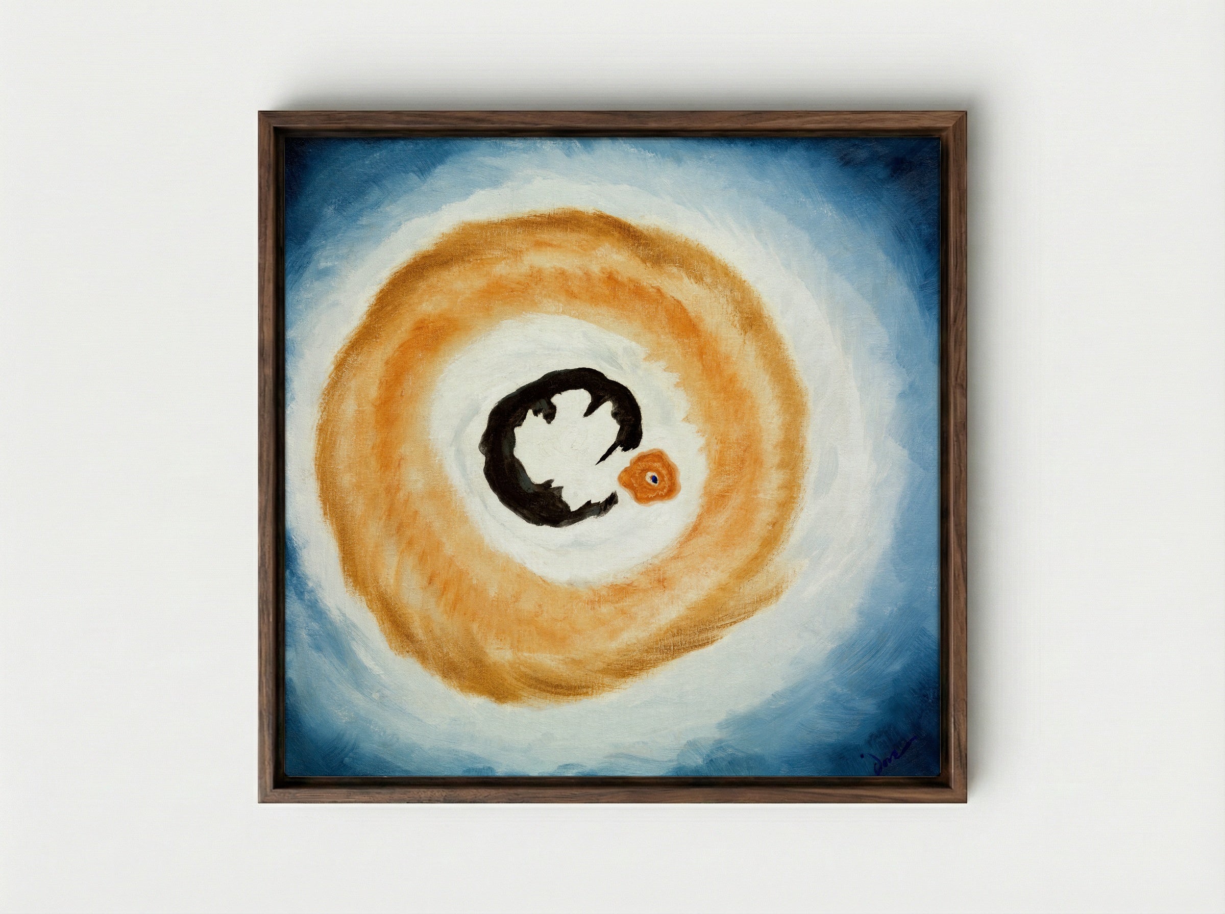 Dawn II - Arthur Dove - Framed Canvas Dark Wood
